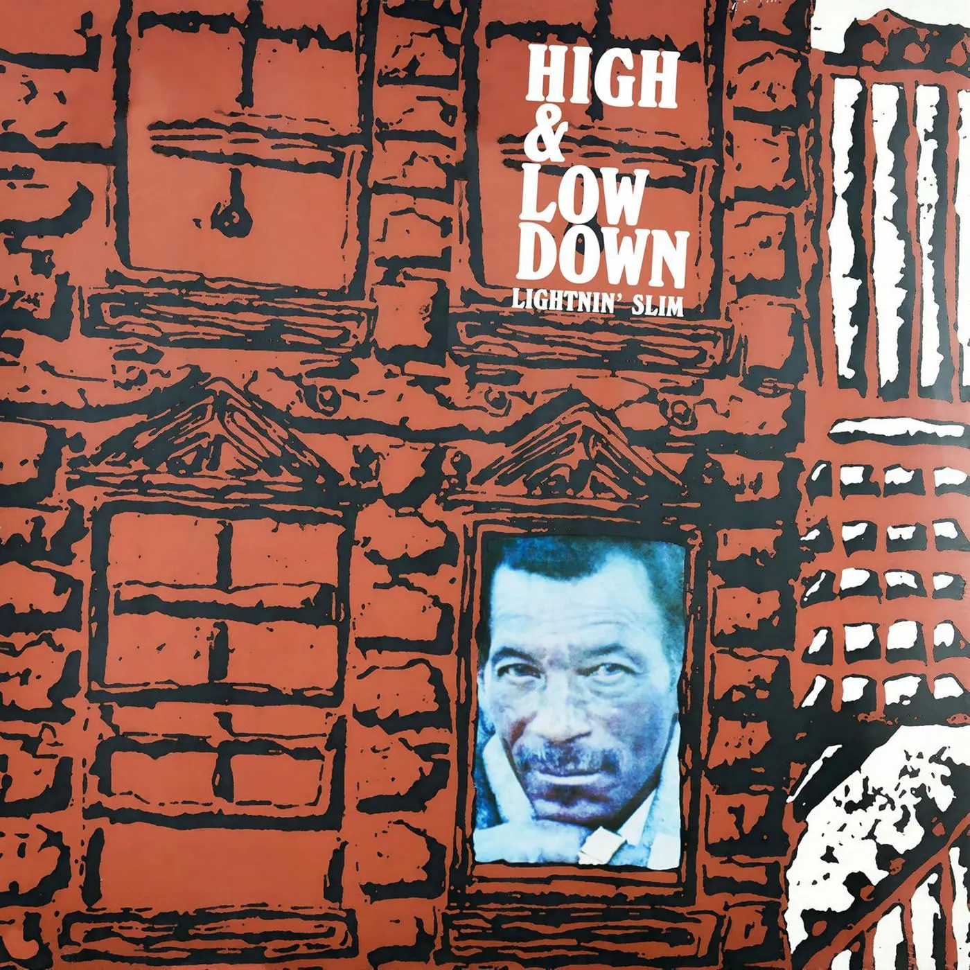 Lightnin' Slim High & Low Down (Blue & Grey Smoke) Vinyl Record