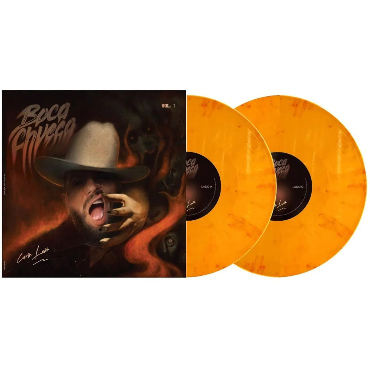 Carín León Boca Chueca, Vol. 1 (2LP/Sunburst) Vinyl Record