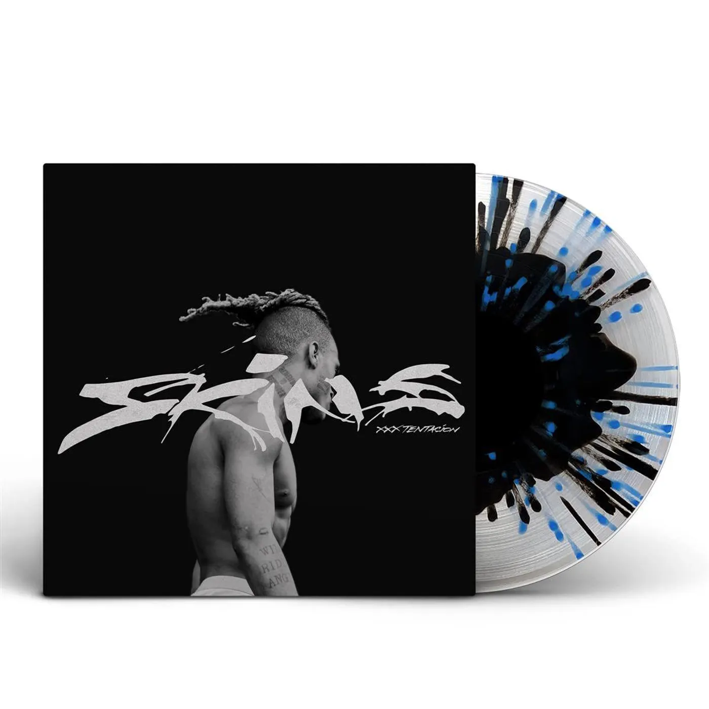 XXXTENTACION Skins (Explicit Lyrics, Clear, Black, Blue) Vinyl Record