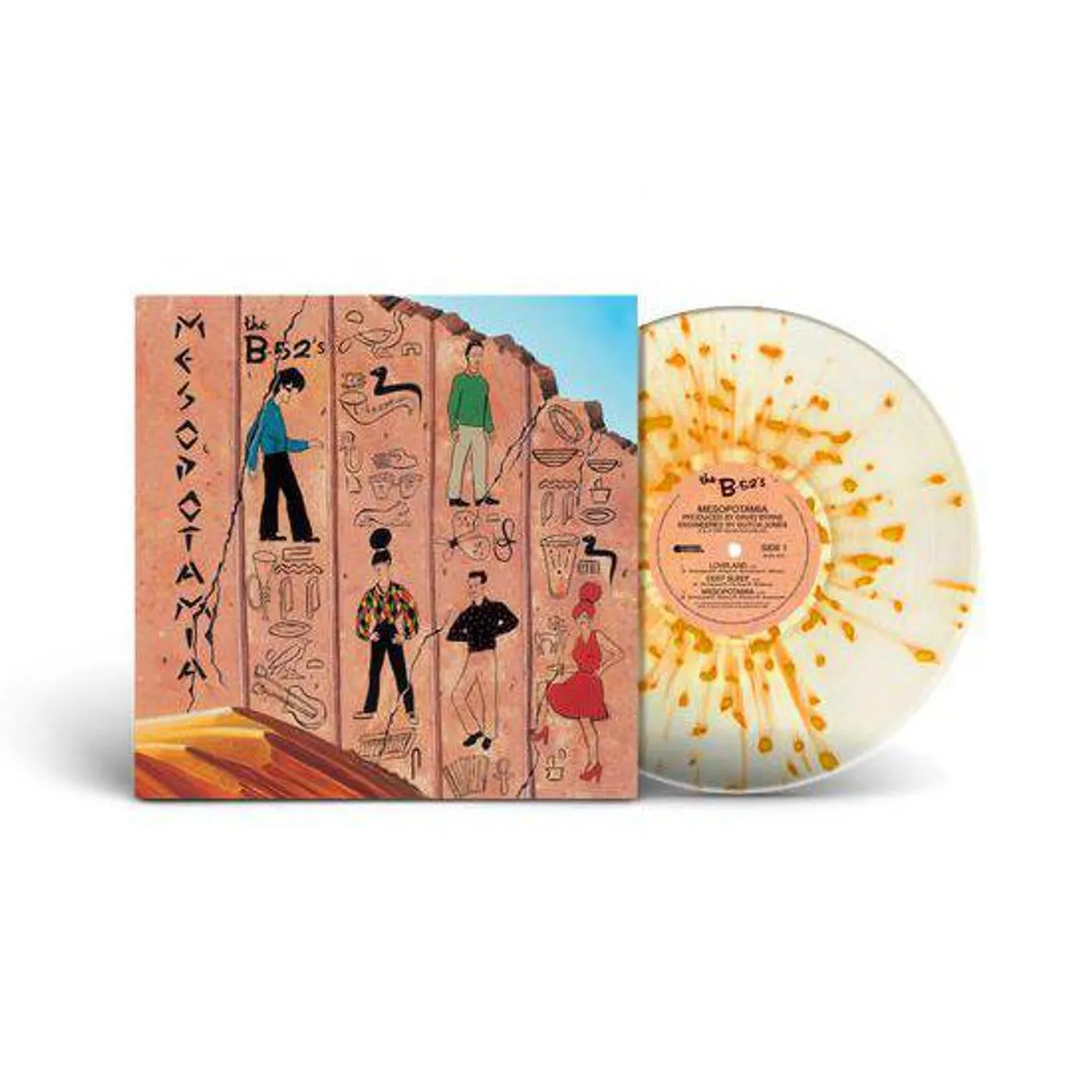 The B-52's  Mesopotamia (Clear, Orange) Vinyl Record