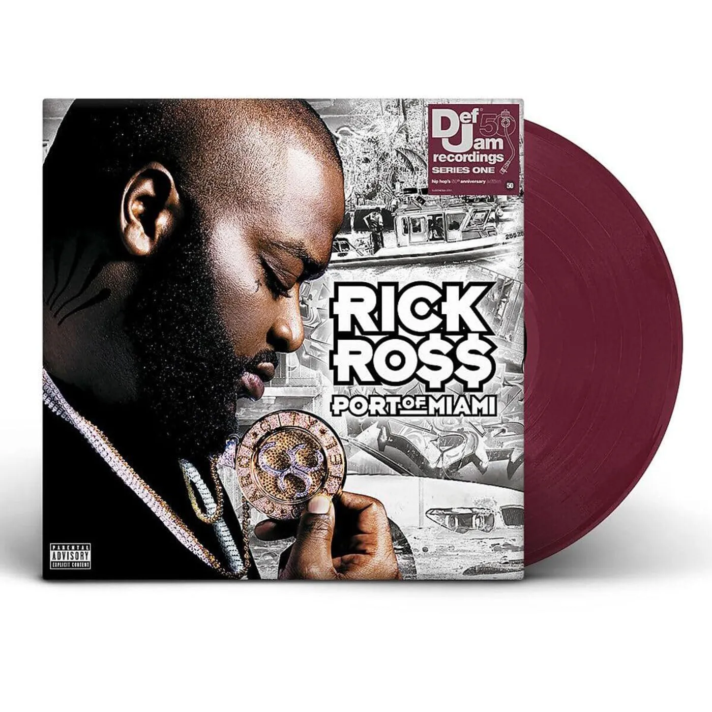 Rick Ross Port Of Miami (Explicit Lyrics, Limited Edition, Reissue, 2LP , Burgundy) Vinyl Record