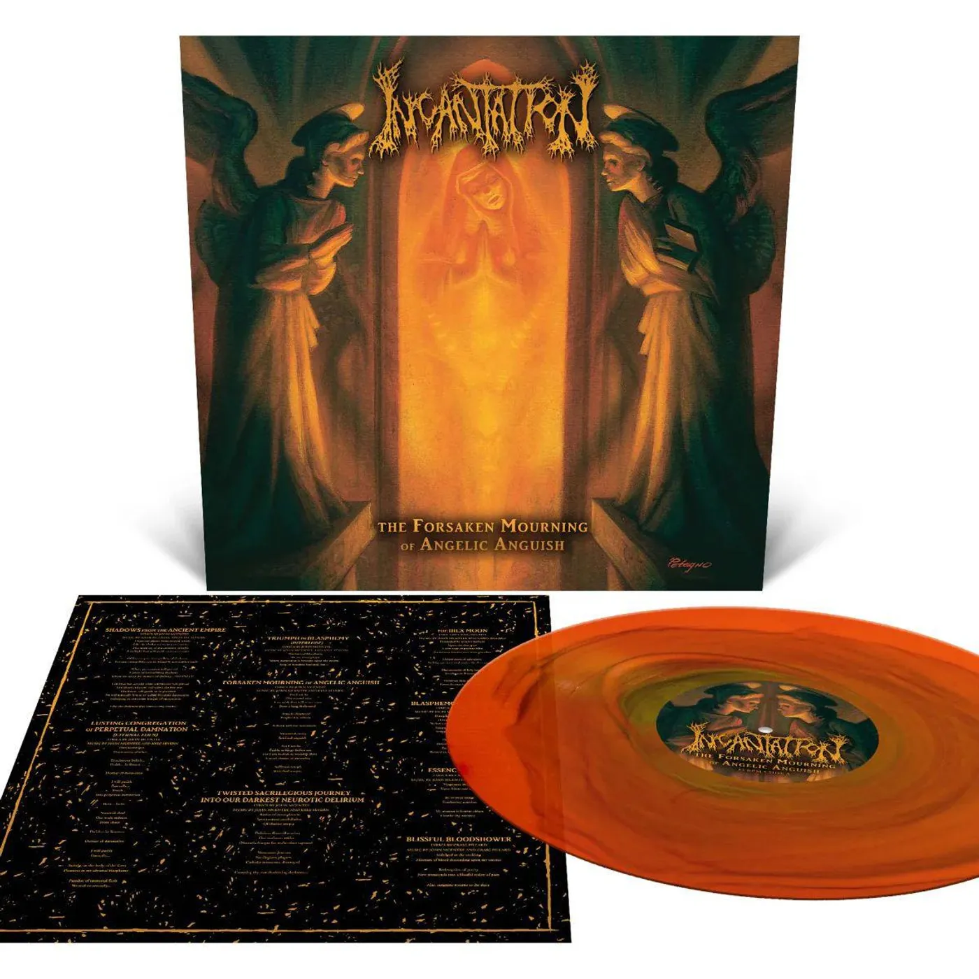 Incantation Forsaken Mourning Of Angelic Anguish ("Crush Ripple" Orange) Vinyl Record