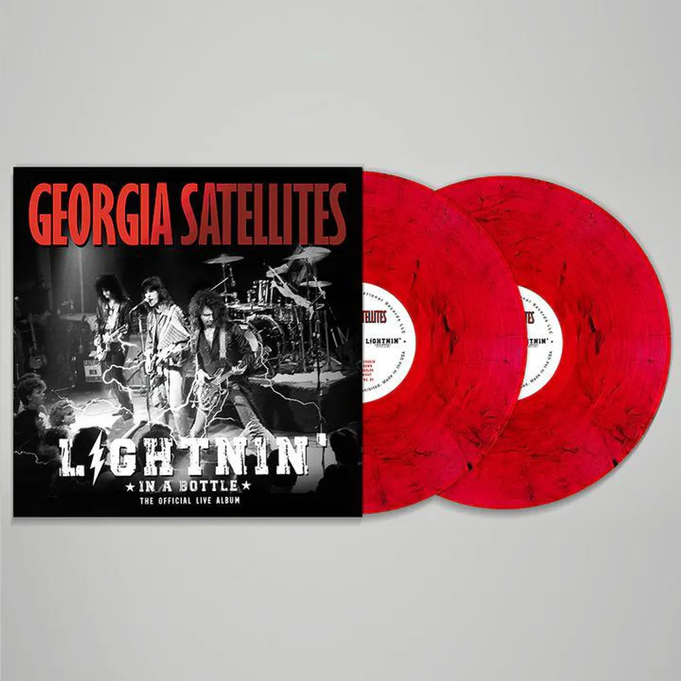 The Georgia Satellites Lightnin' In A Bottle: The Official Live Album (2LP/ Red, Black, Smoke) Vinyl Record)