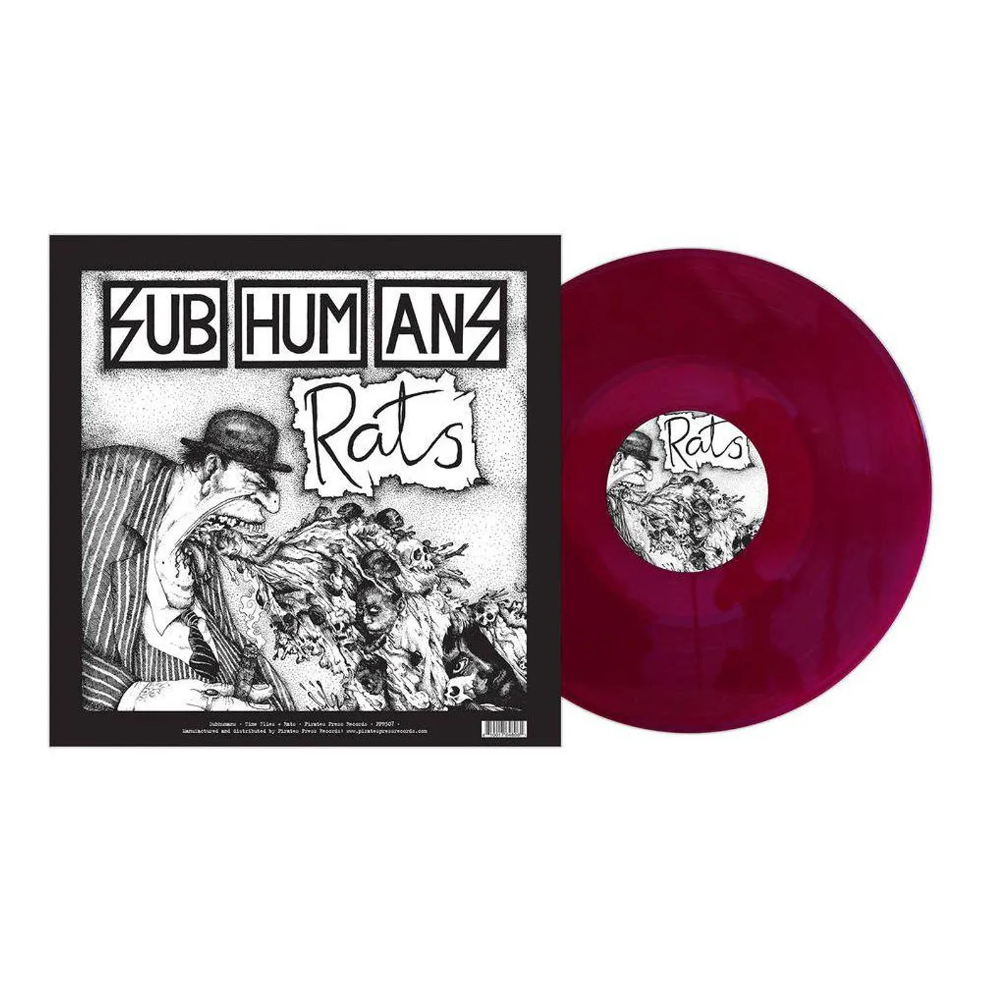 Subhumans Time Flies + Rats (Purple) Vinyl Record 