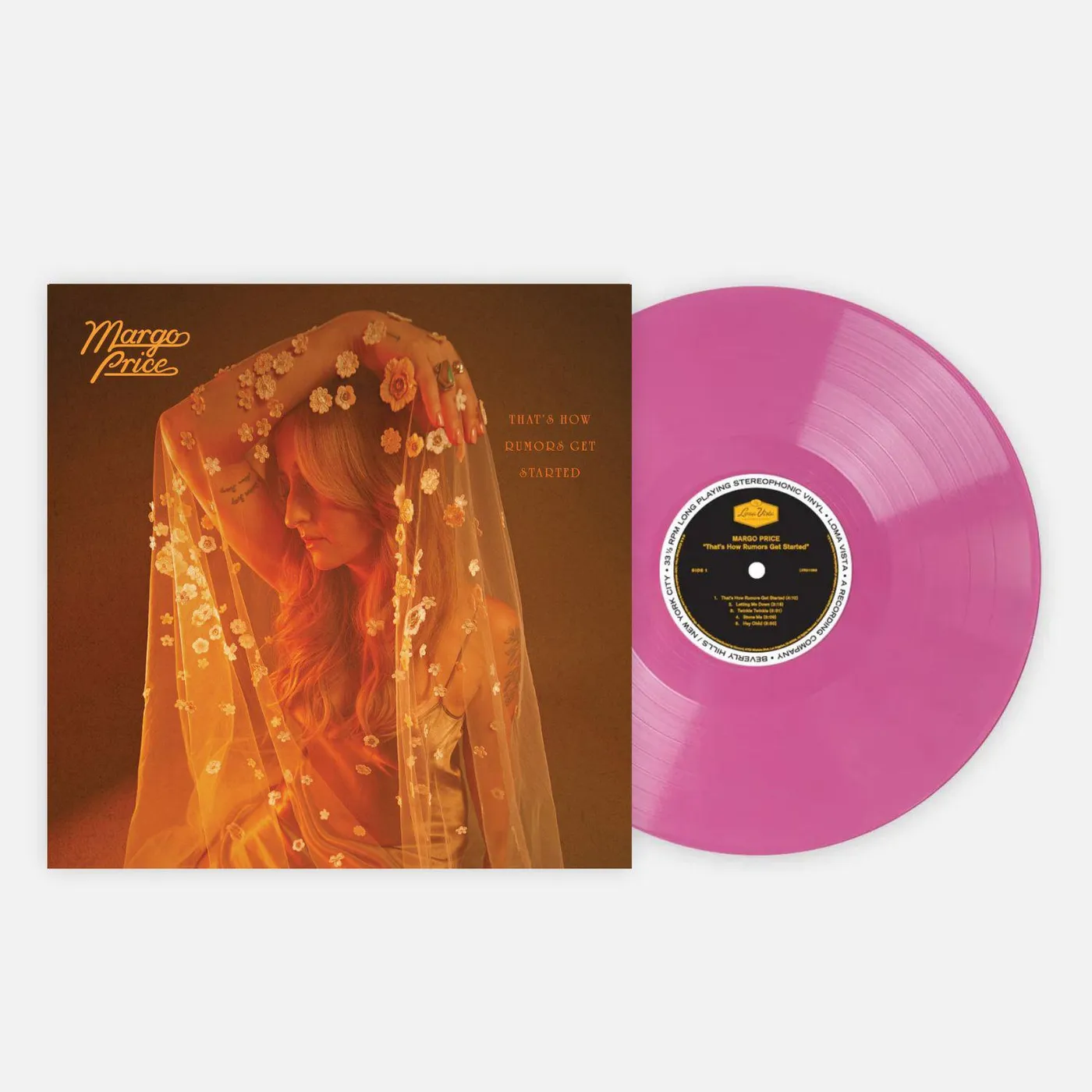 Margo Price  That's How Rumors Get Started (Limited Edition, Reissue, Clear, Pink) Vinyl Record 