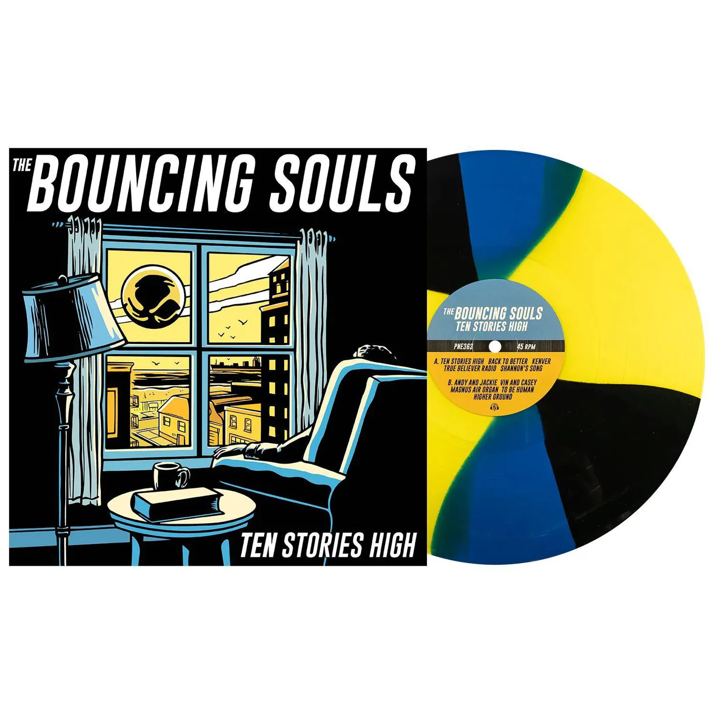 The Bouncing Souls  Ten Stories High (Yellow, Blue, Black) Vinyl Record