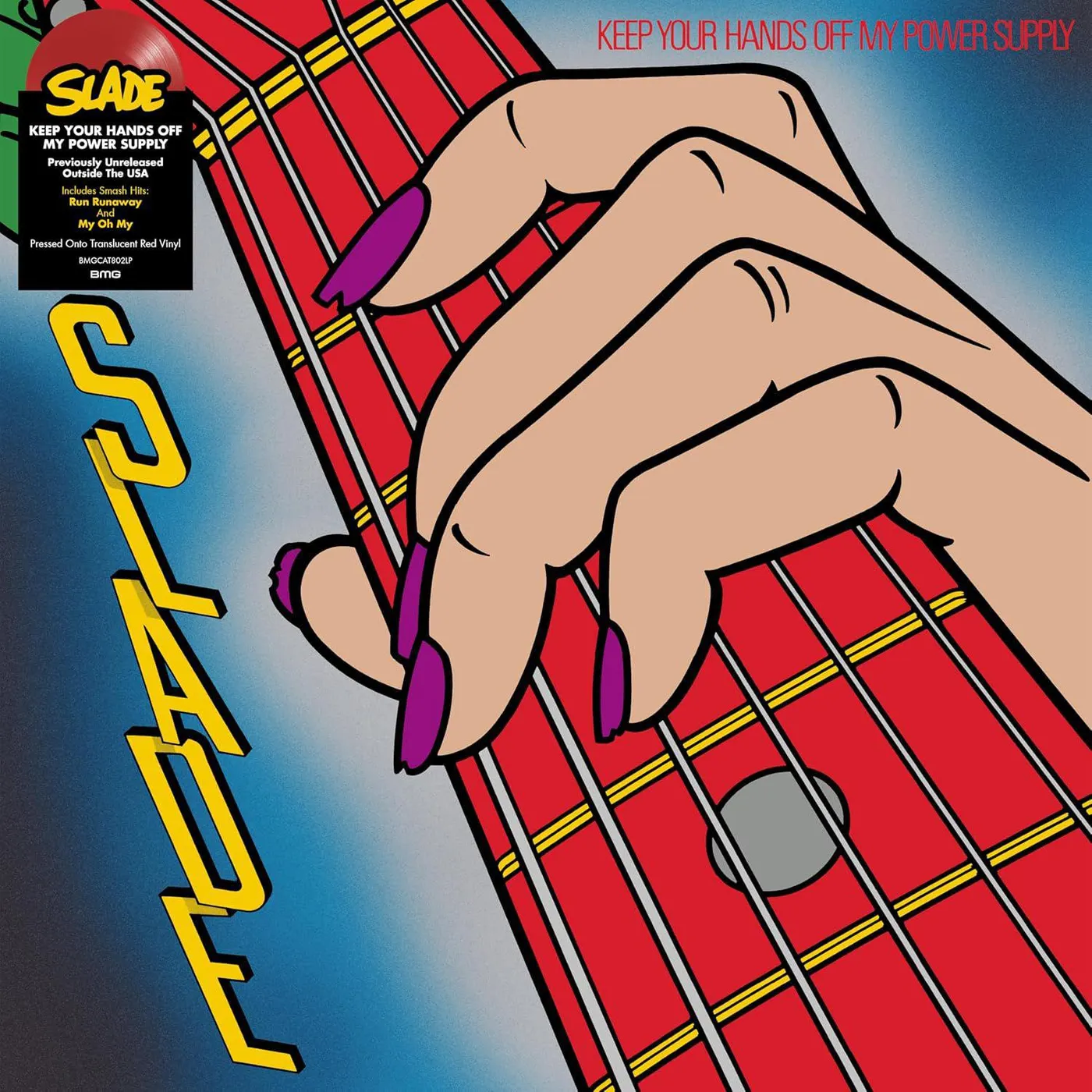 Slade  Keep Your Hands Off My Power Supply (Clear Red) Vinyl Record 