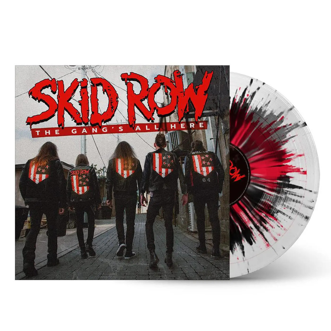 Skid Row The Gang's All Here (Limited Edition, Black, Red, White) Vinyl Record