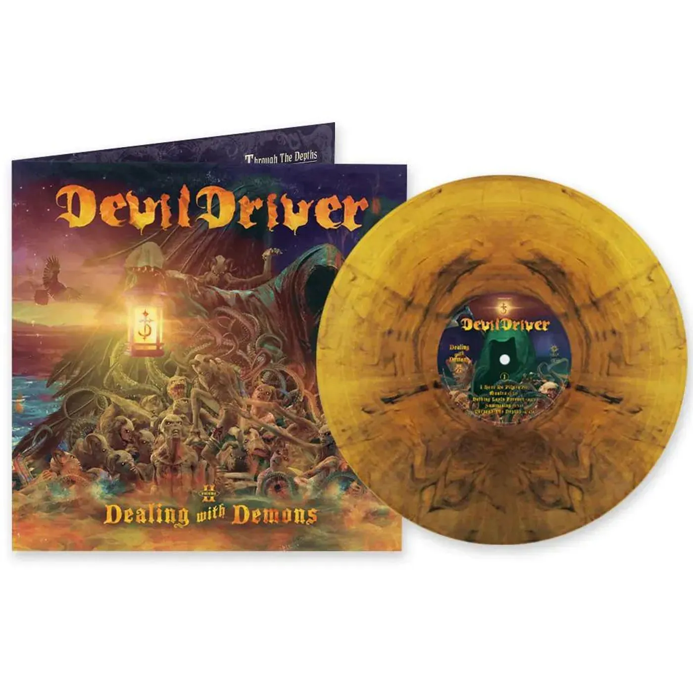 DevilDriver Dealing With Demons Vol.II (Yellow, Black) Vinyl Record