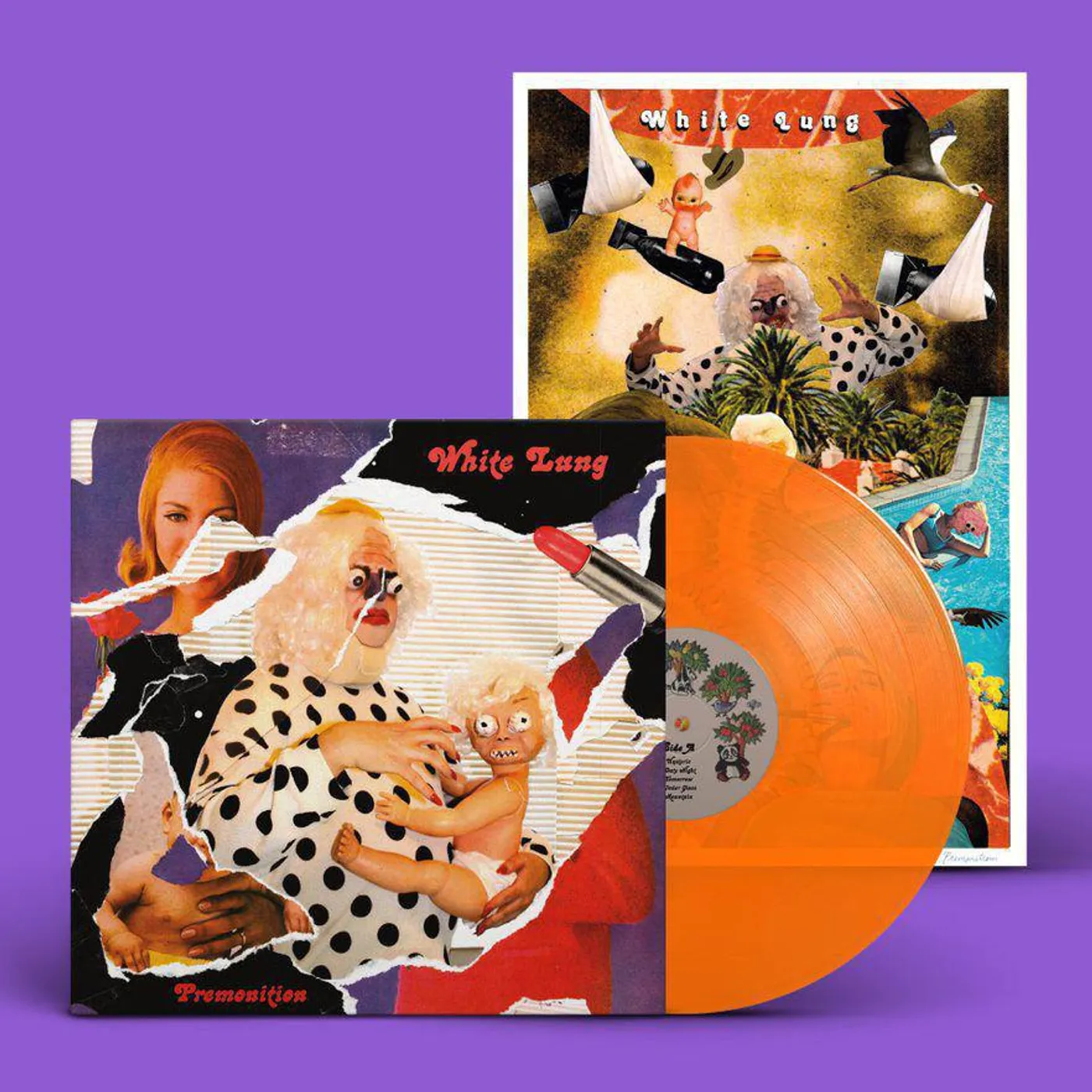 White Lung Premonition (Orange) Vinyl Record