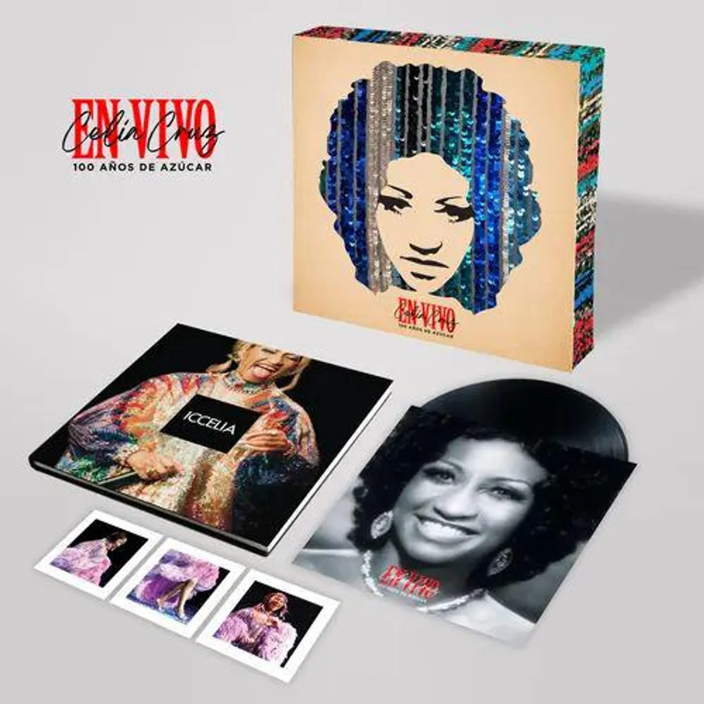 Celia Cruz En Vivo - 100 Anos De Azucar (Box Set) Vinyl Record