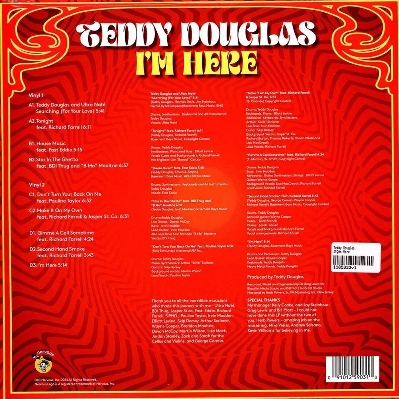Teddy Douglas  I'm Here (2LP) Vinyl Record
