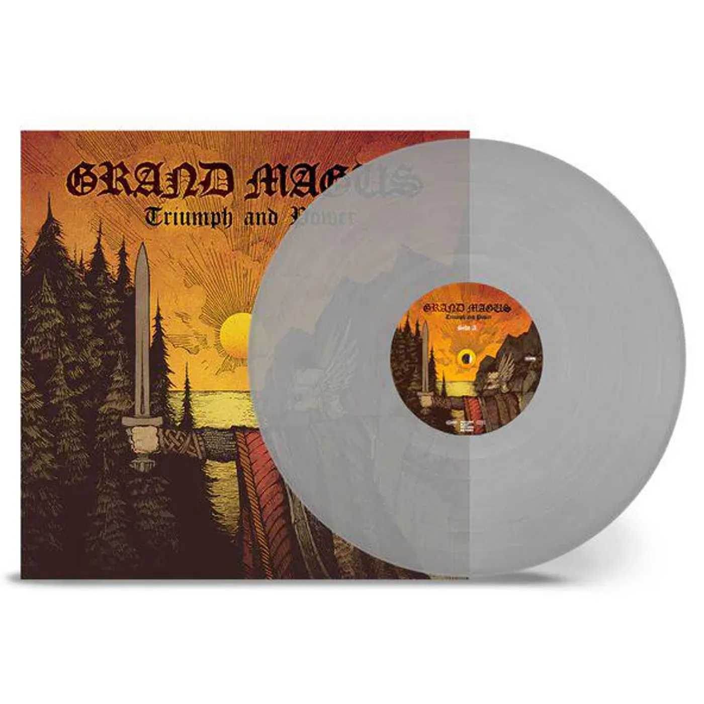 Grand Magus Triumph and Power (10th Anniversary/Transparent Crystal) Vinyl Record 