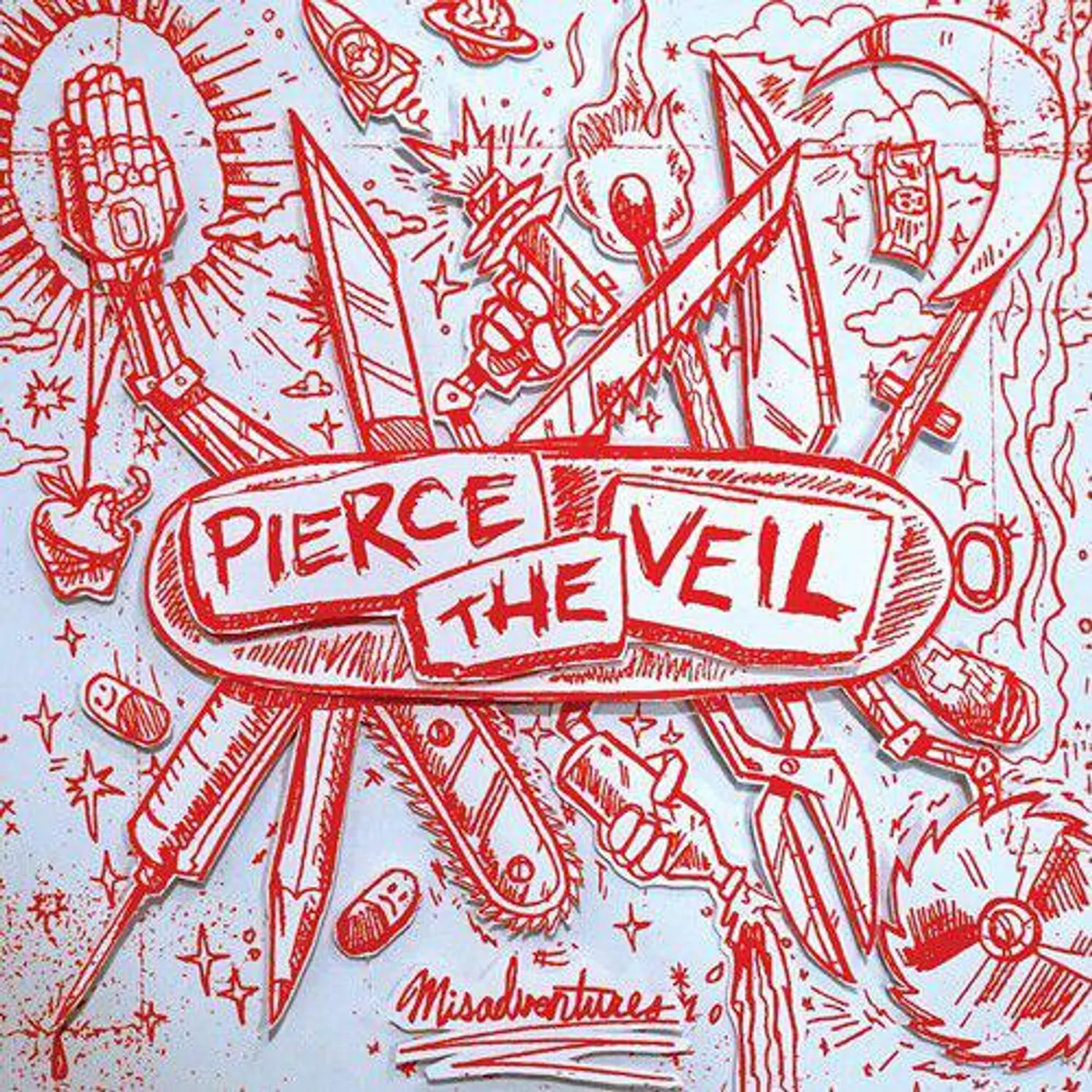 Pierce The Veil Misadventures (Black/White Splatter) Vinyl Record