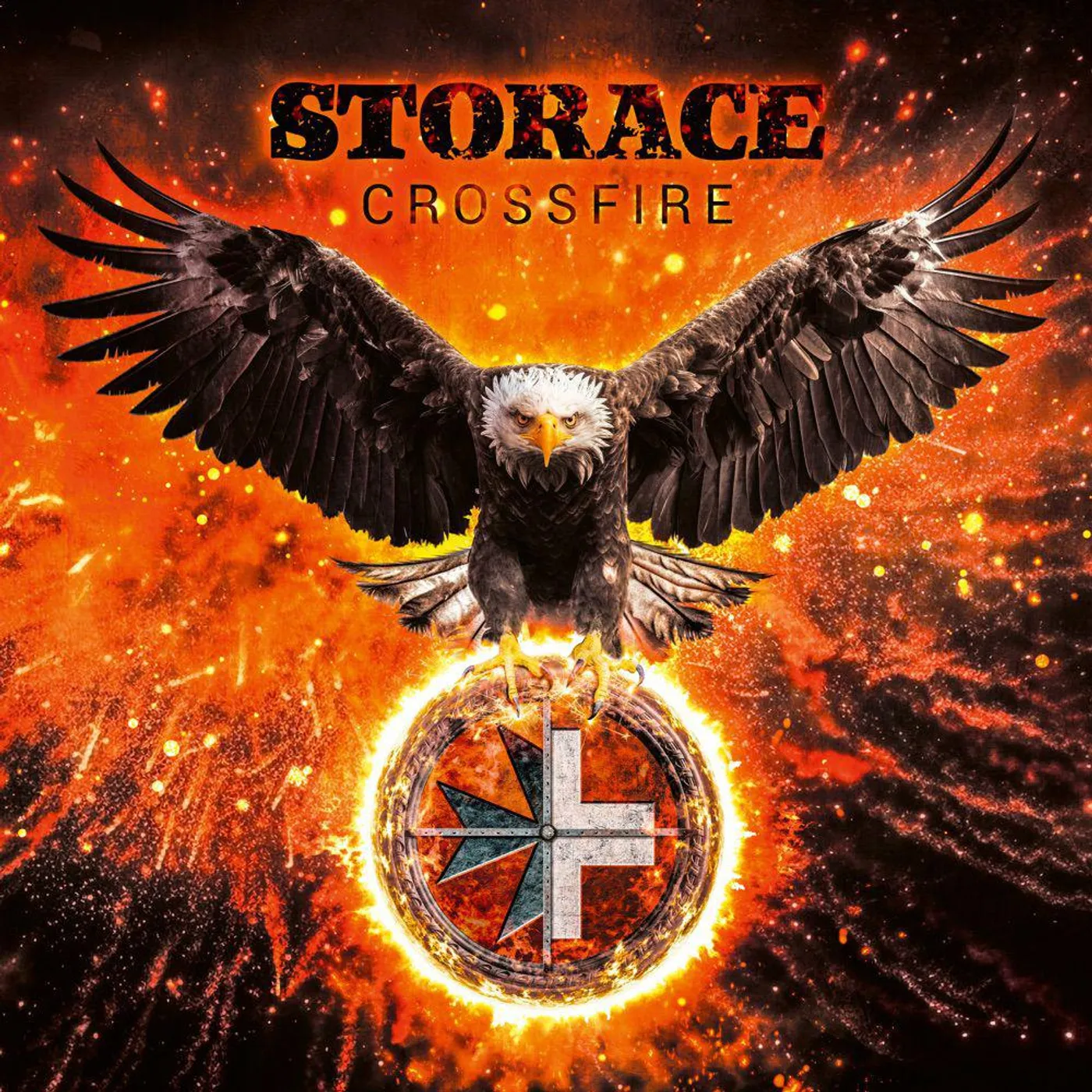 STORACE Crossfire (Red & Yellow Splatter) Vinyl Record