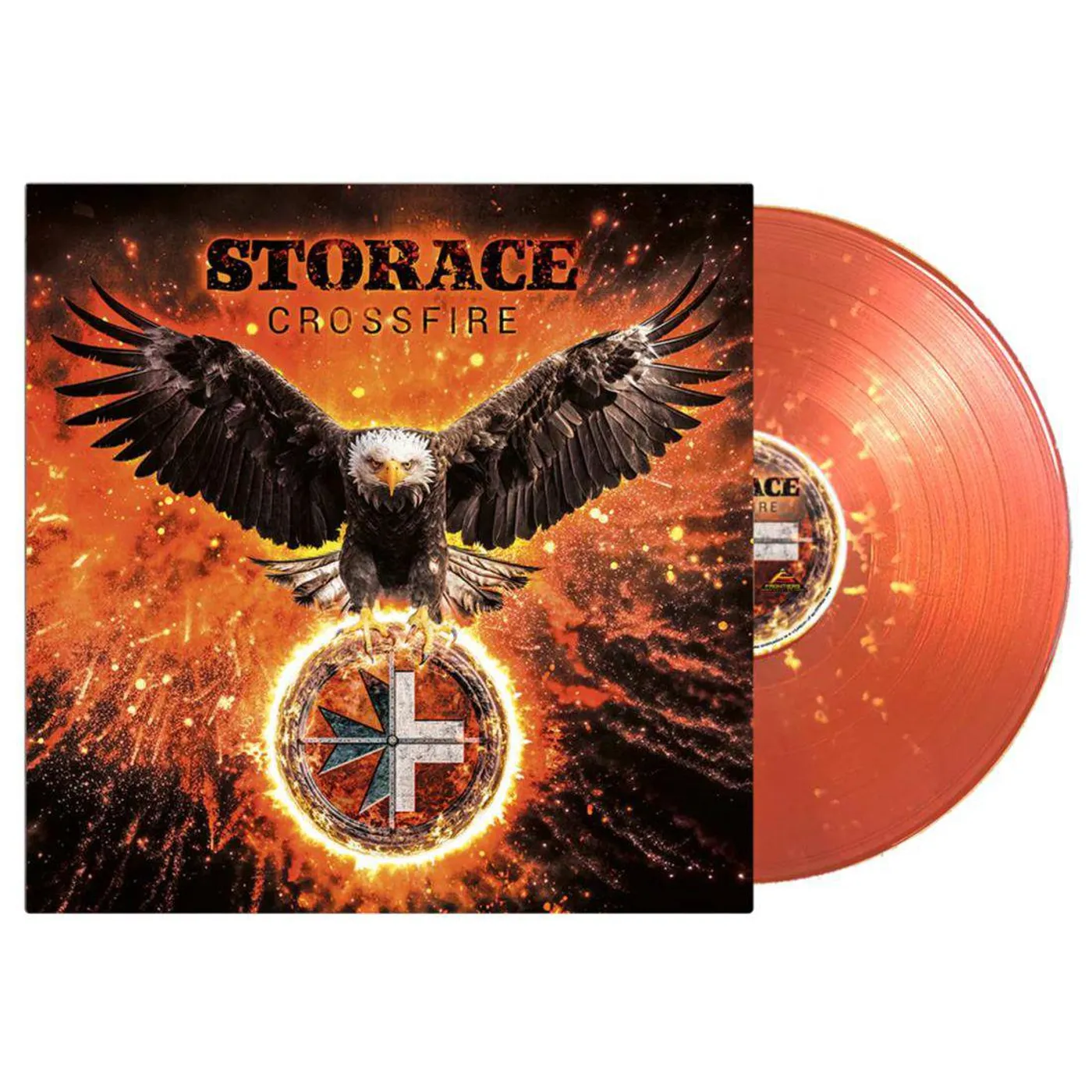 STORACE Crossfire (Red & Yellow Splatter) Vinyl Record