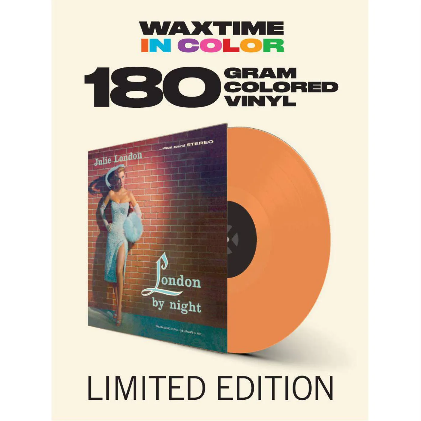 Julie London LONDON BY NIGHT - Orange Vinyl Record , 180 Gram Pressing, Spain Release