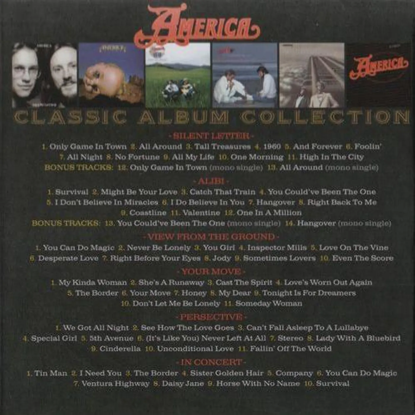 America CAPITOL YEARS BOX SET CD