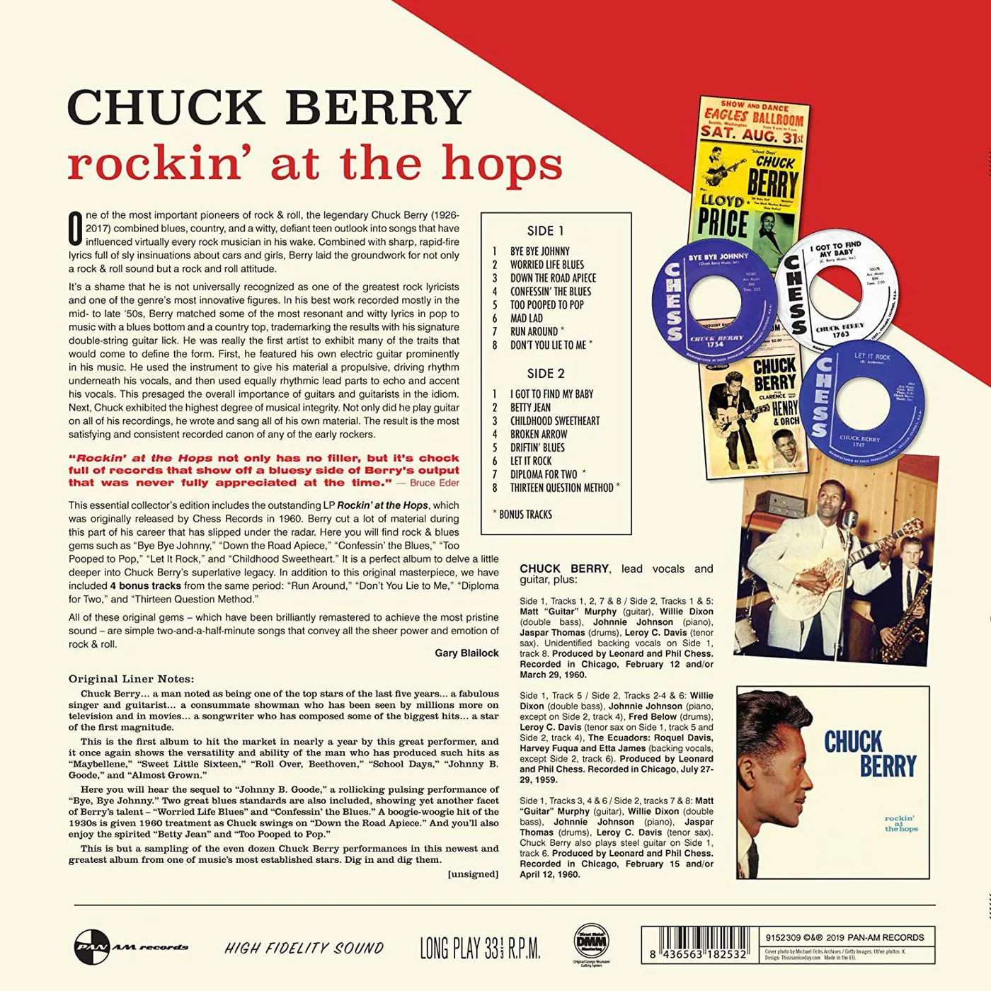 Chuck Berry Rockin At The Hops Vinyl Record