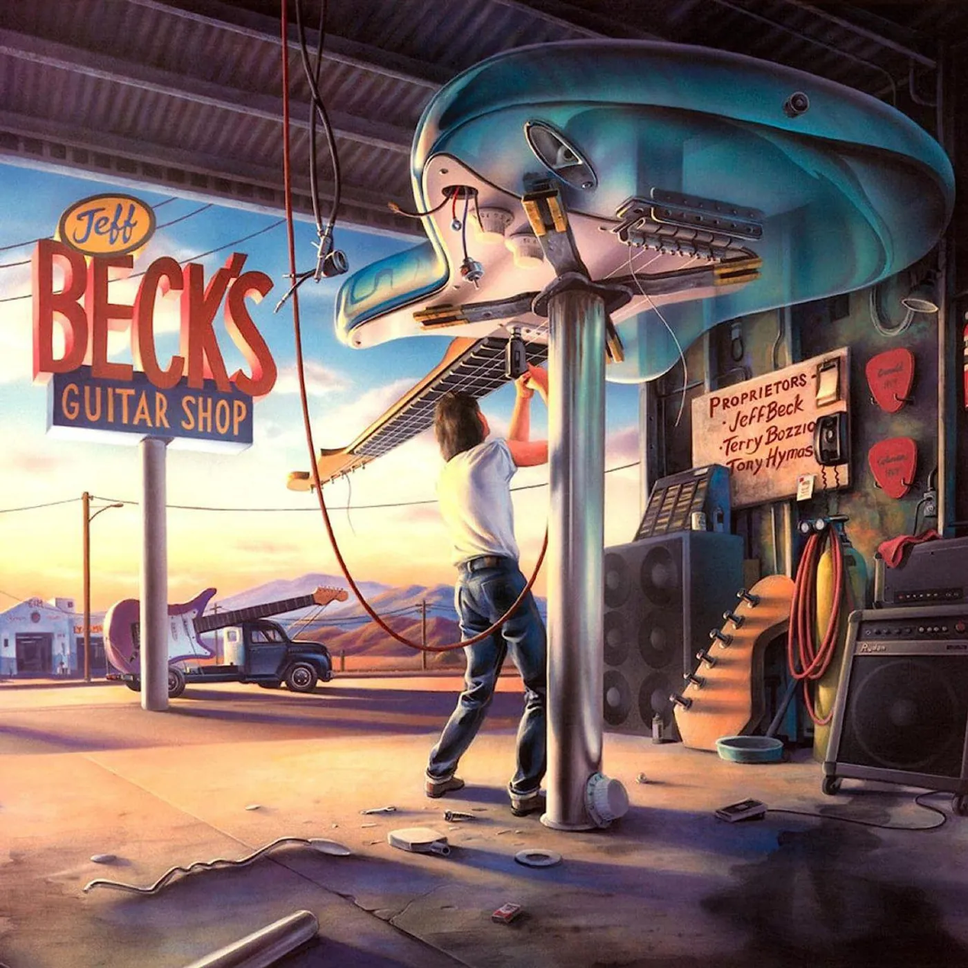  Jeff Beck's Guitar Shop (Limited Edition/Translucent Blue) Vinyl Record