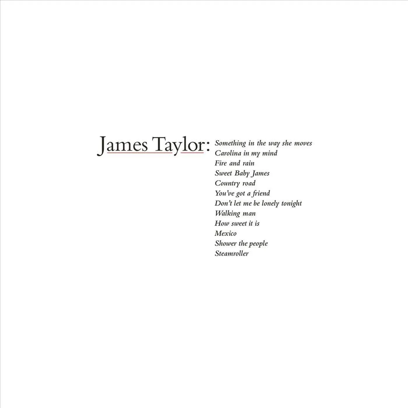  James Taylor's Greatest Hits (2019 Remaster) Vinyl Record