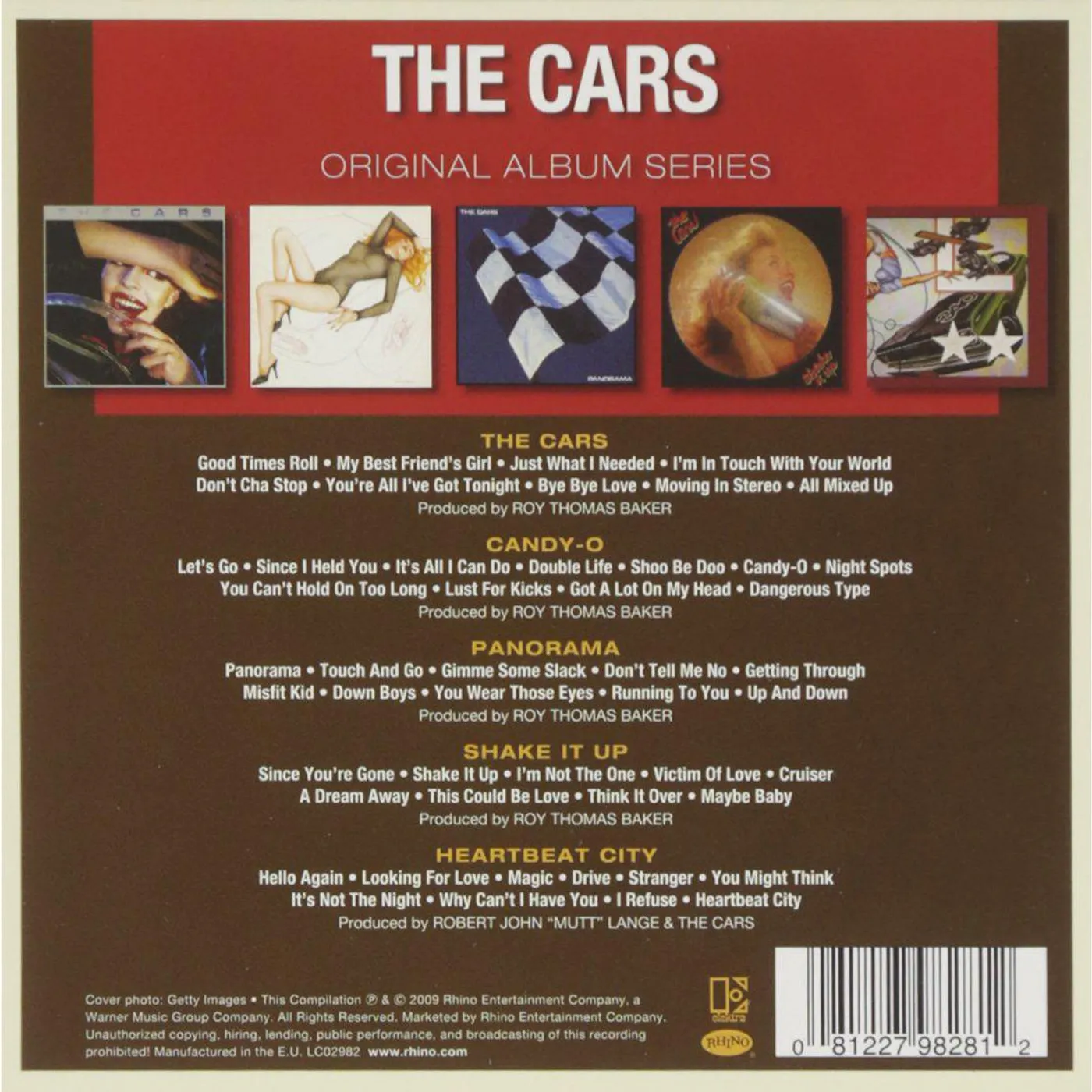 The Cars Original Album Series (5CD Box Set)
