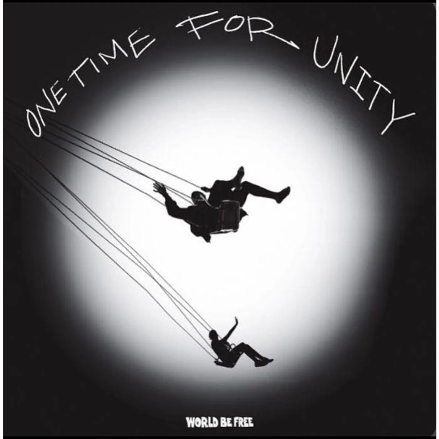 World Be Free ONE TIME FOR UNITY (BLACK & WHITE SWIRL) Vinyl Record