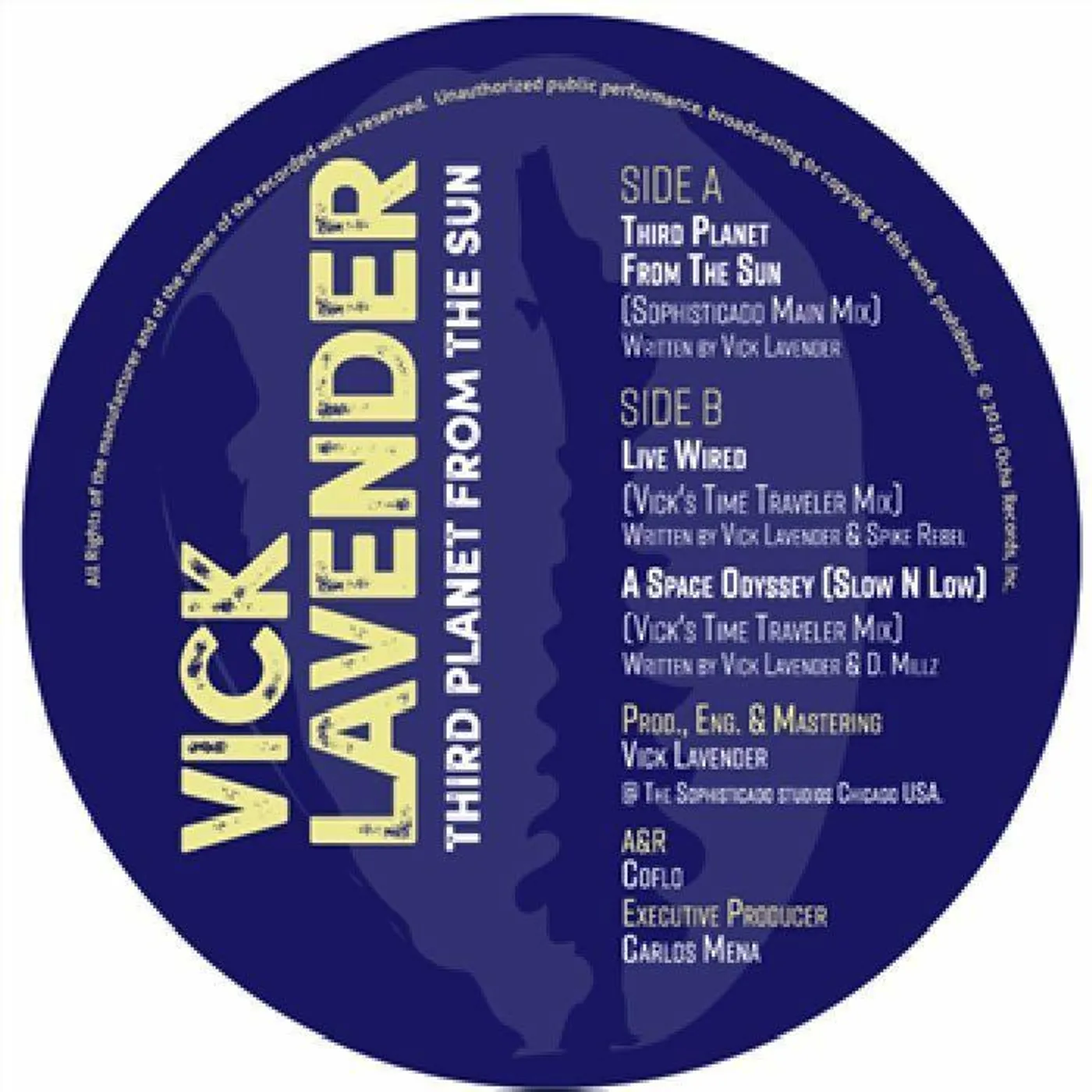 Vick Lavender Third Planet From The Sun Vinyl Record