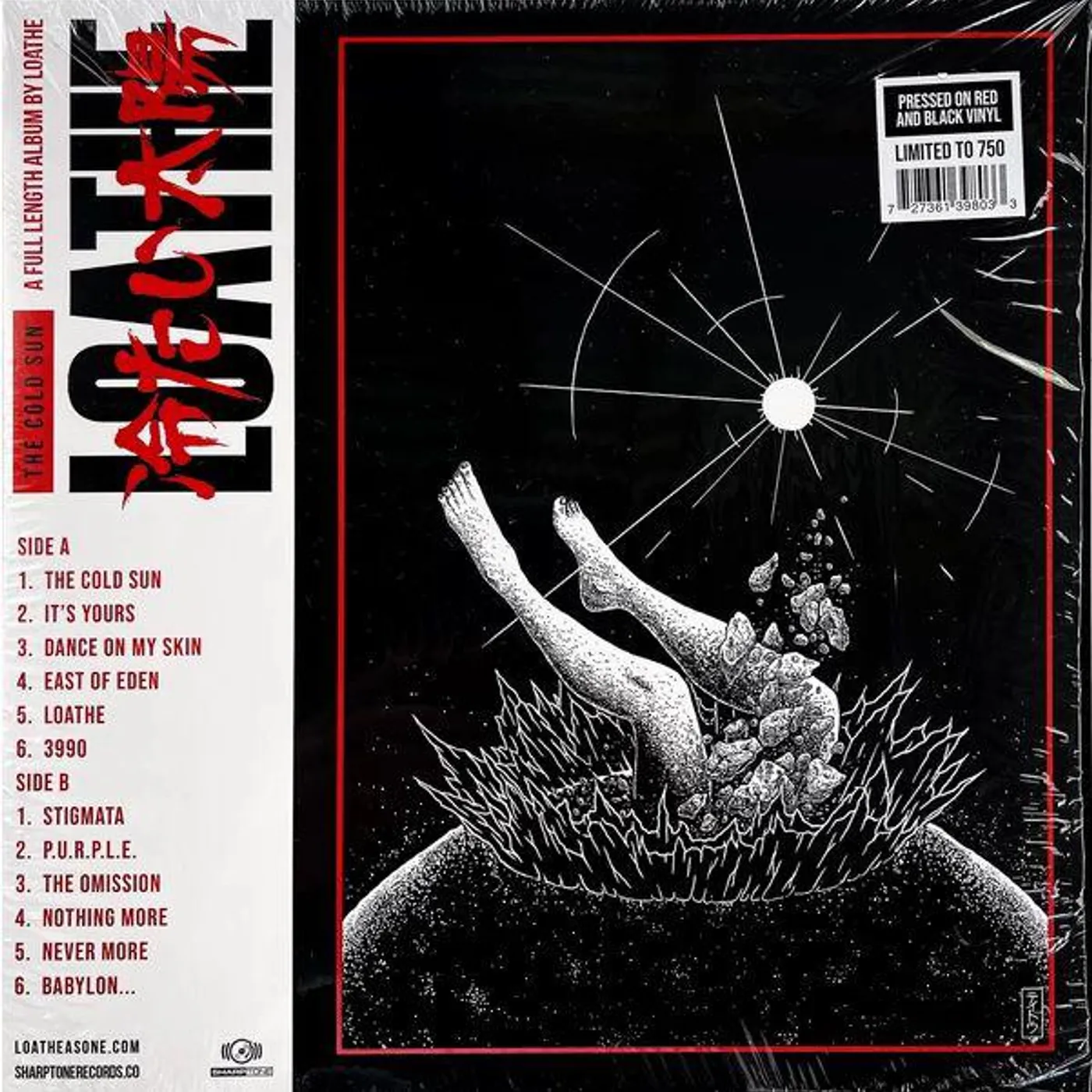 Loathe COLD SUN (RED/BLACK VINYL) Vinyl Record