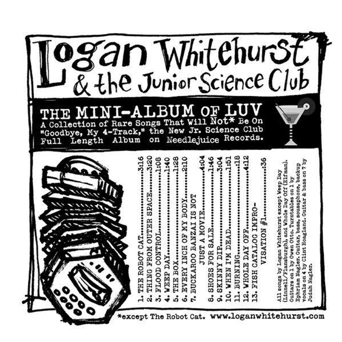 Logan Whitehurst & The Junior Science Club MINI-ALBUM OF LUV CD