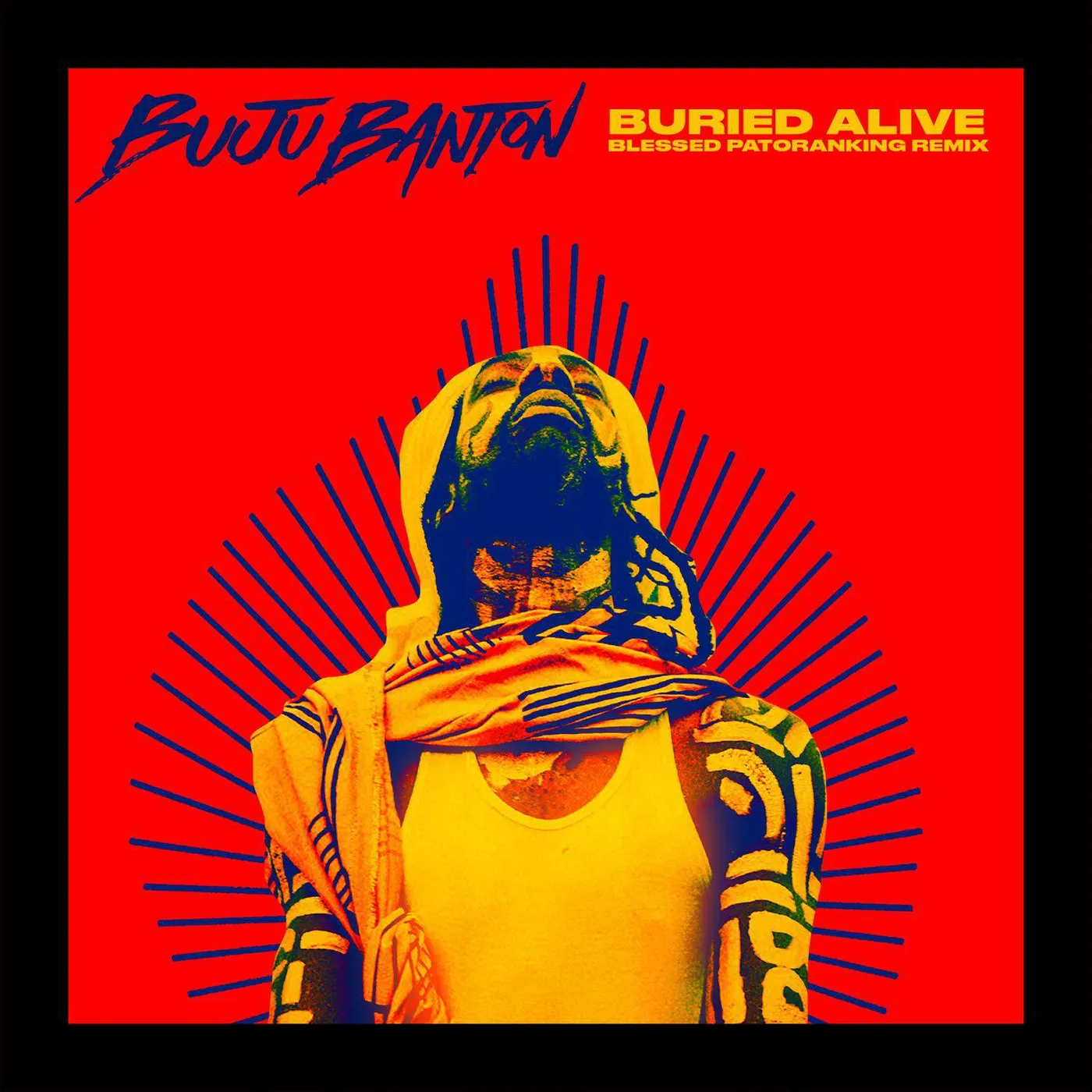 Buju Banton BURIED ALIVE / BLESSED (PATORANKING REMIX) Vinyl Record