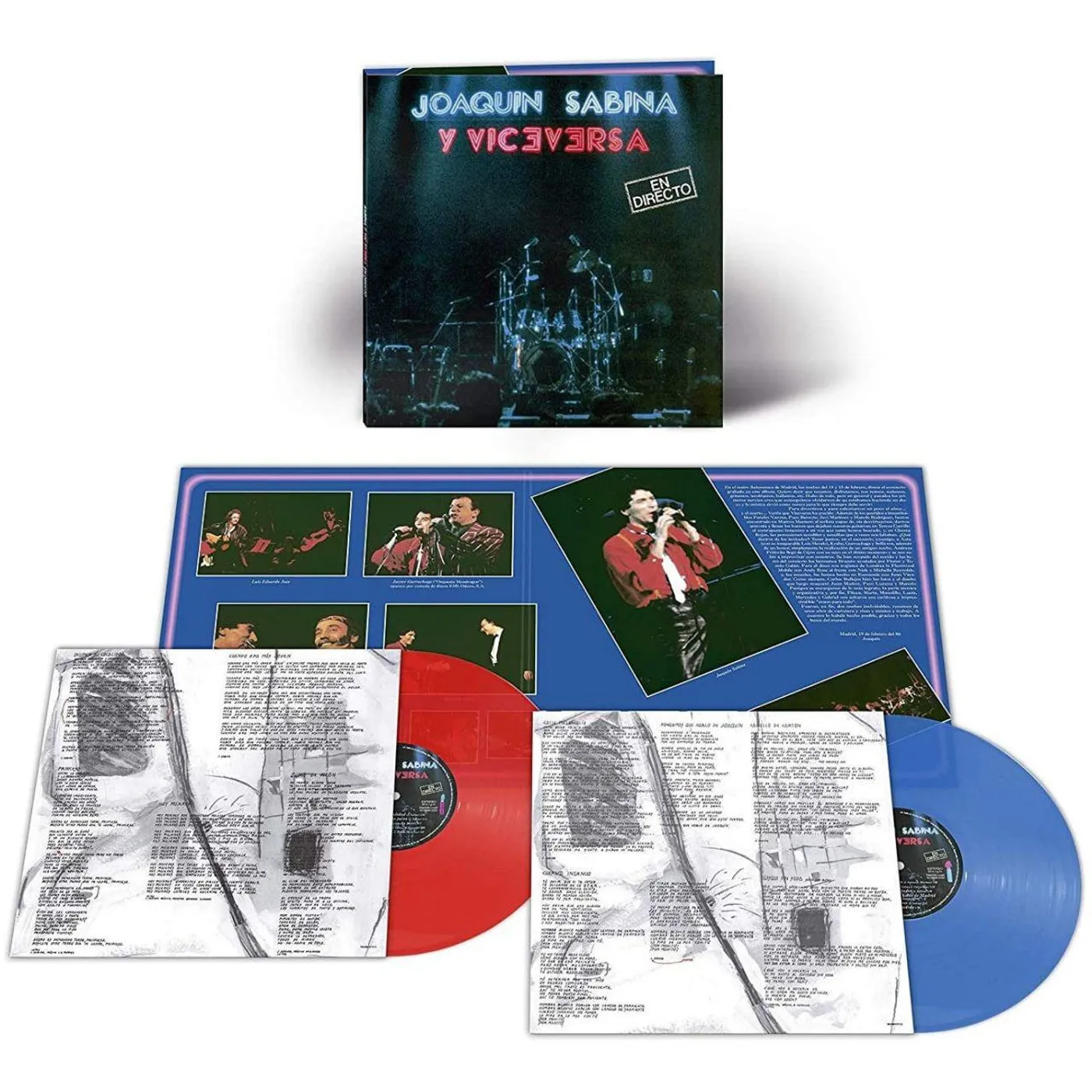 Joaquín Sabina En Directo (Red, Blue) Vinyl Record