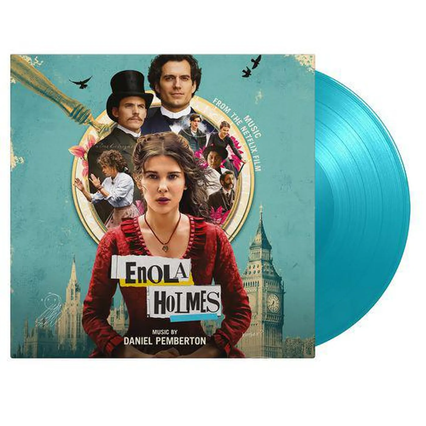 Daniel Pemberton ENOLA HOLMES / Original Soundtrack (SOLID TURQUOISE VINYL) Vinyl Record