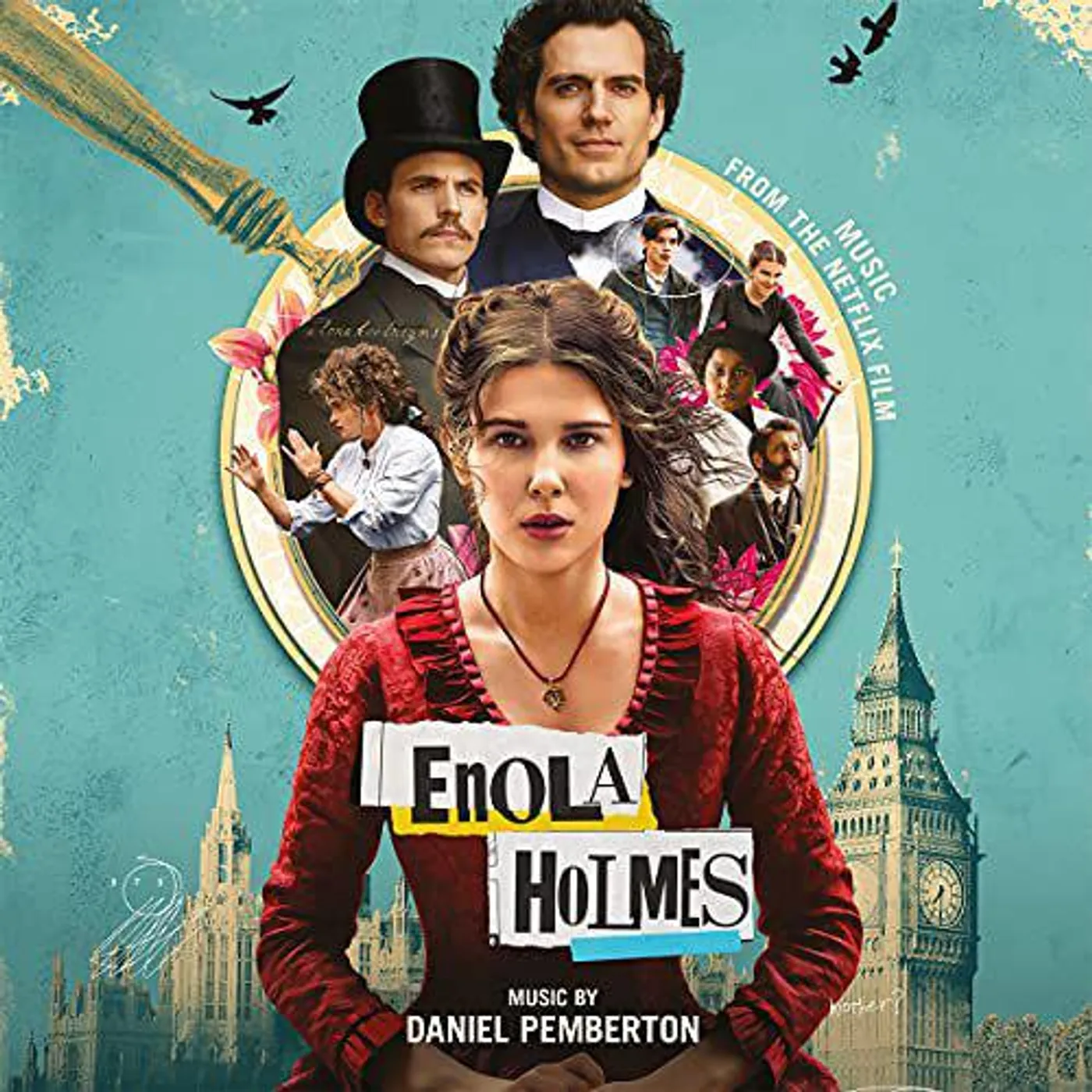 Daniel Pemberton ENOLA HOLMES / Original Soundtrack (SOLID TURQUOISE VINYL) Vinyl Record