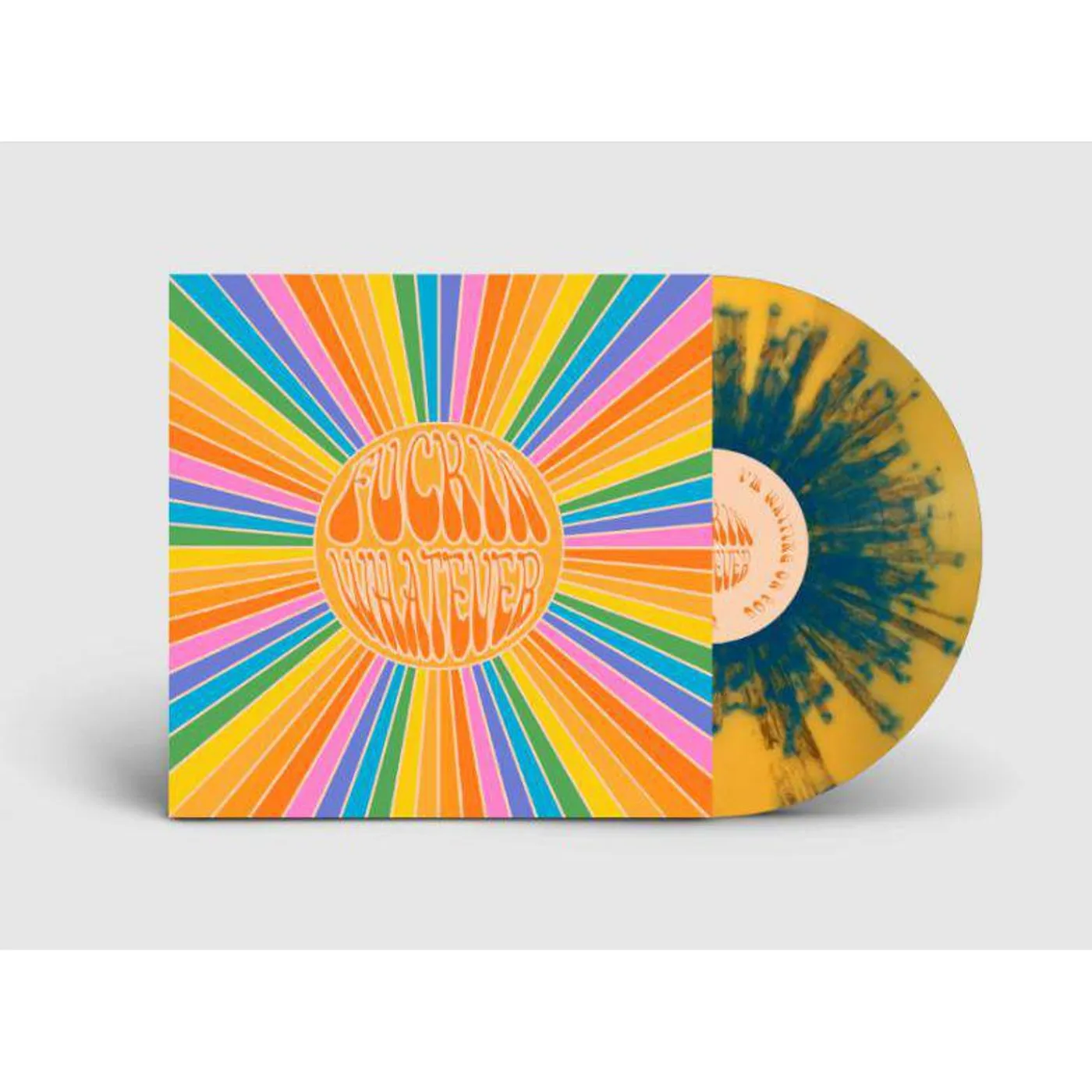 FUCKIN WHATEVER (YELLOW WITH BLUE SPLATTER VINYL) Vinyl Record