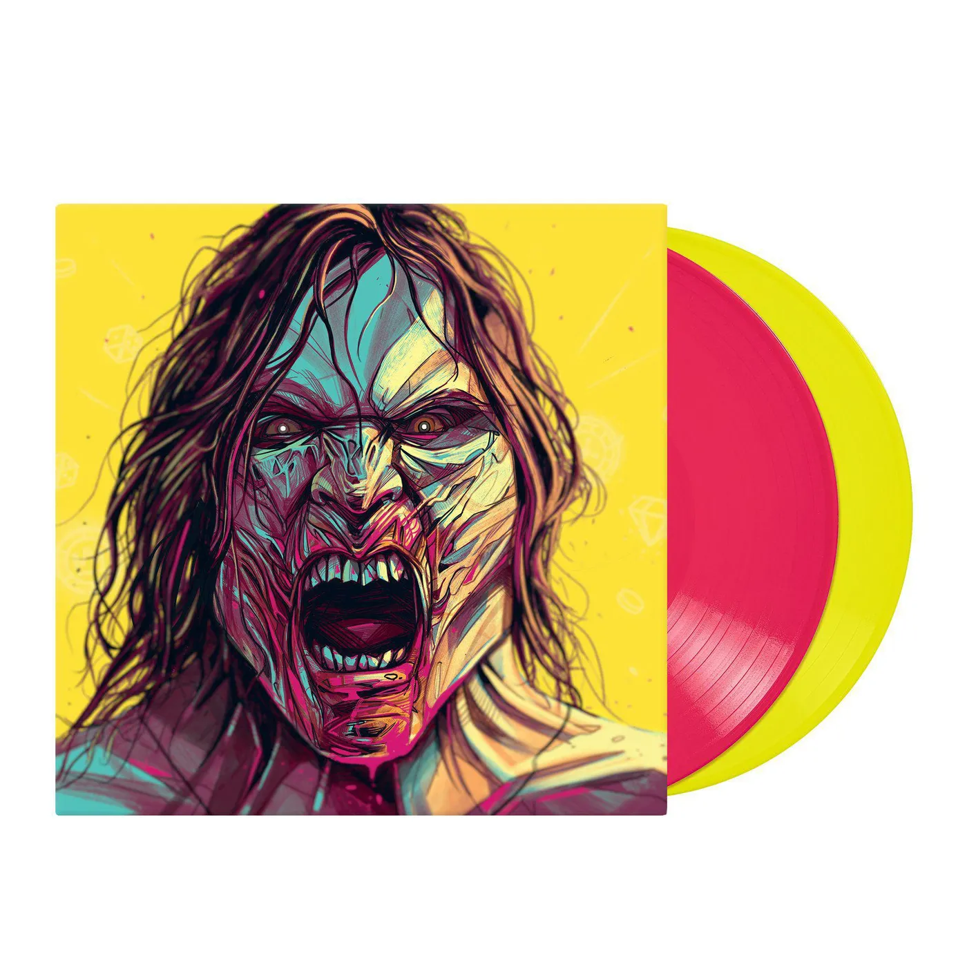 Junkie XL Army Of The Dead Original Soundtrack (2Lp/180G/Neon Pink & Neon Yellow Vinyl/Deluxe Zeus Zombie Tear Away Cover) Vinyl Record