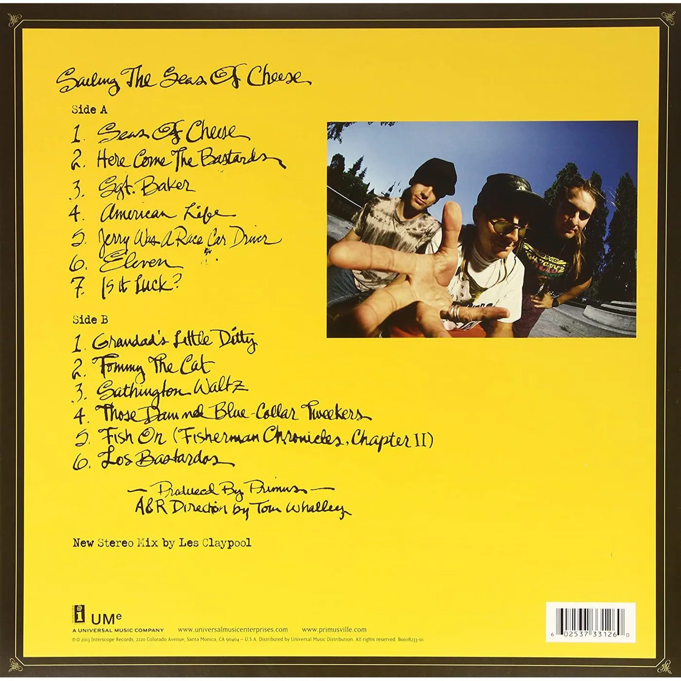 Primus Sailing The Seas Of Cheese Vinyl Record