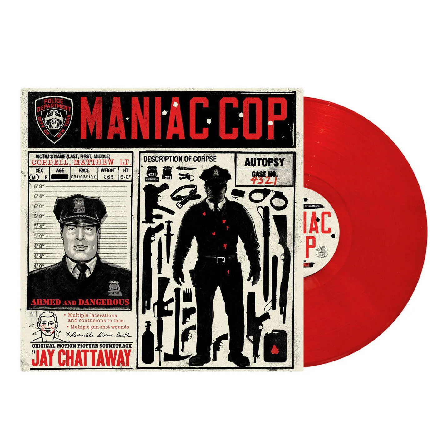 Jay Chattaway MANIAC COP / Original Soundtrack Vinyl Record