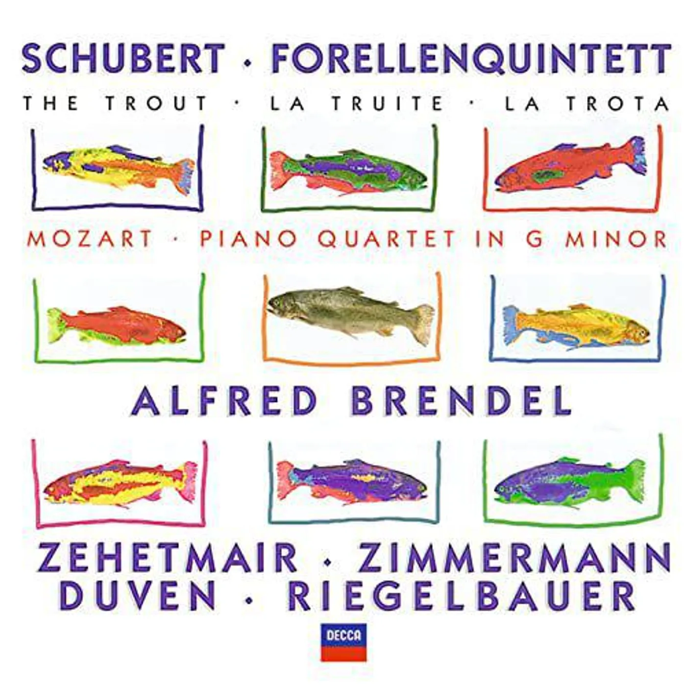 Alfred Brendel  SCHUBERT: FORELLENQUINTETT / MOZART: PIANO QUARTET CD