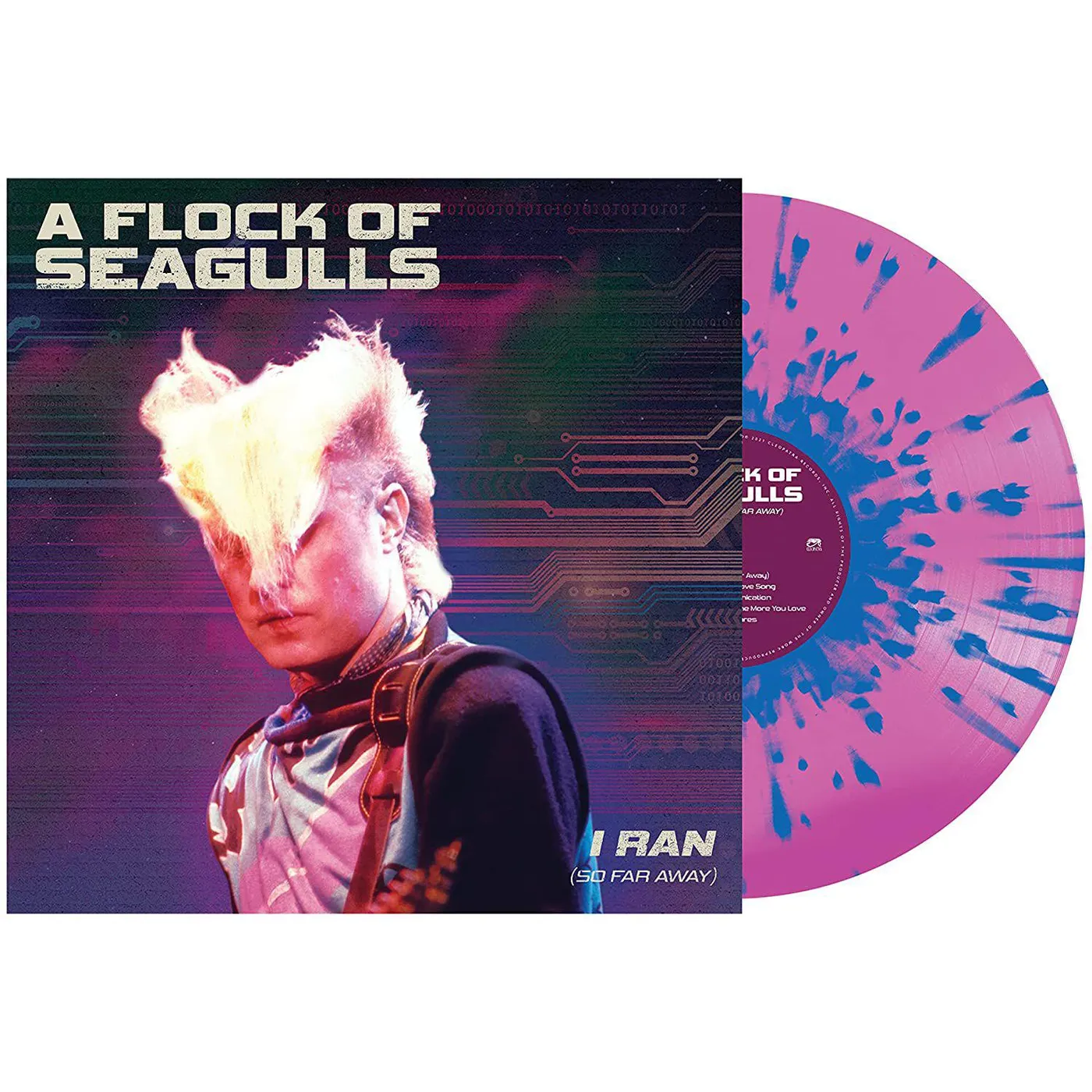 A Flock Of Seagulls I RAN (SO FAR AWAY) (PINK & BLUE SPLATTER VINYL) Vinyl Record