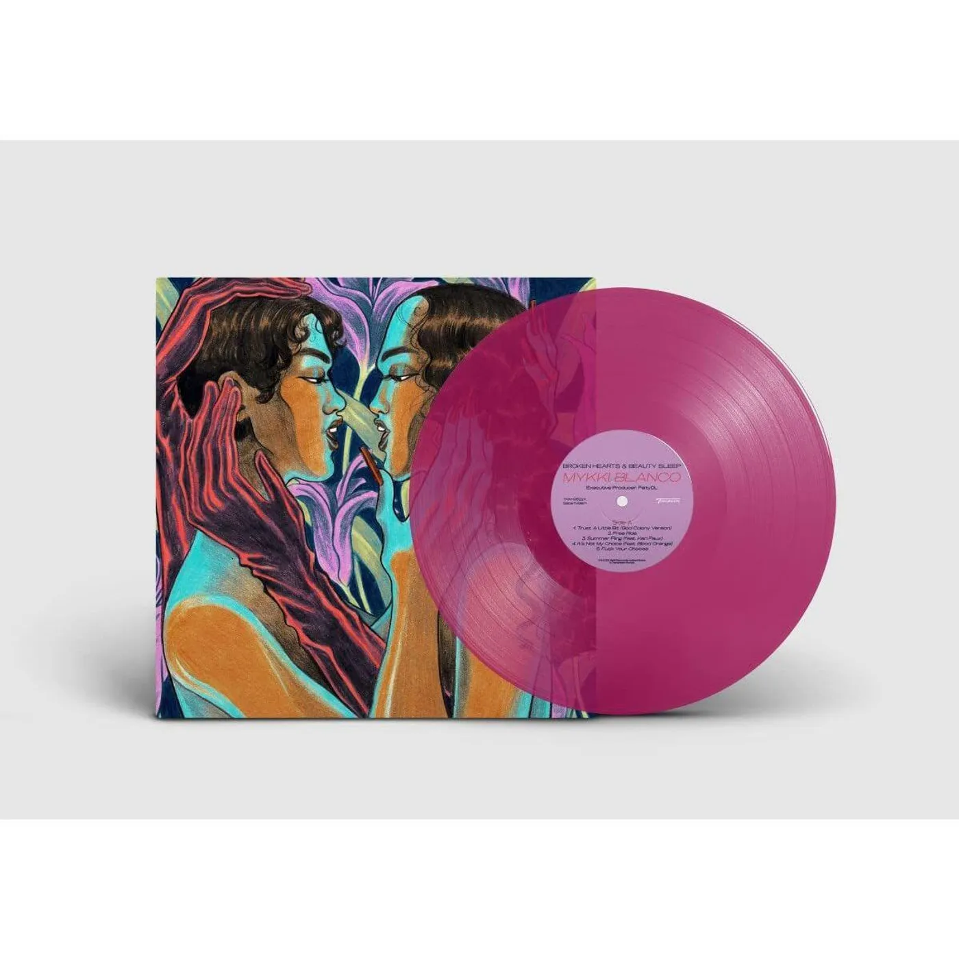 Mykki Blanco Broken Hearts & Beauty Sleep (Transparent Purple) Vinyl Record