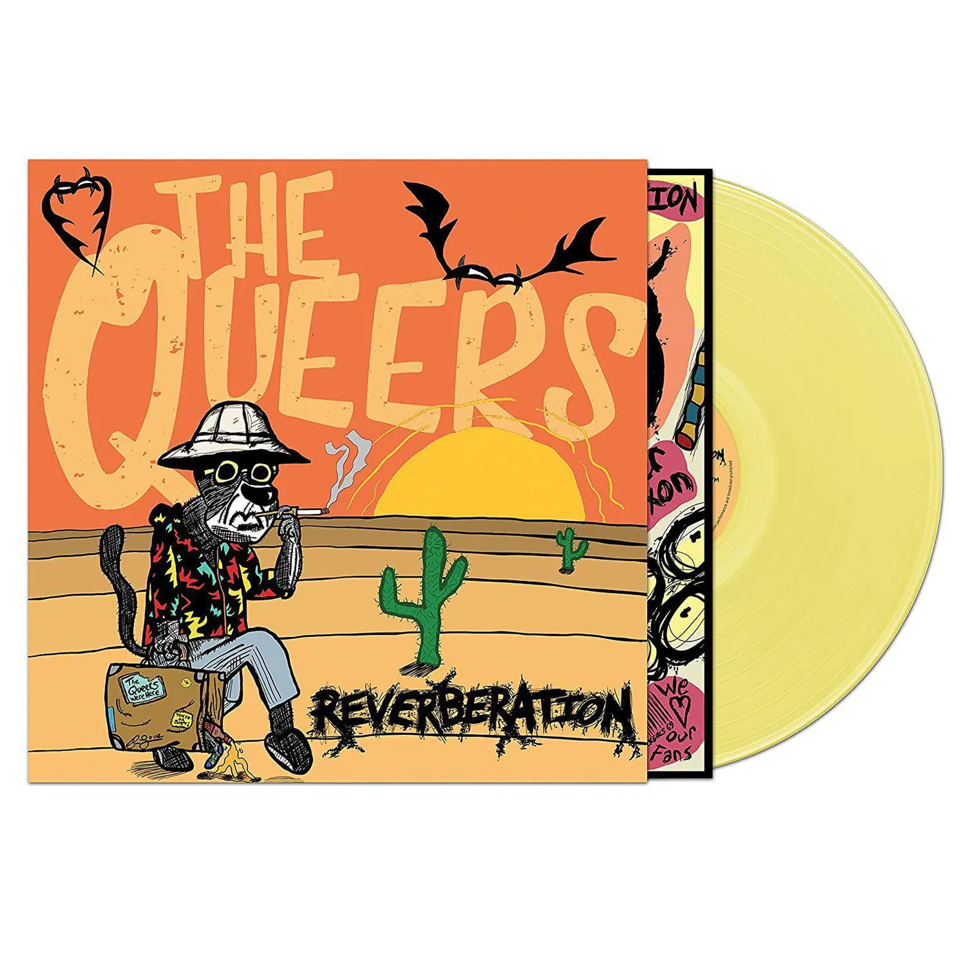 The Queers REVERBERATION (YELLOW VINYL) Vinyl Record