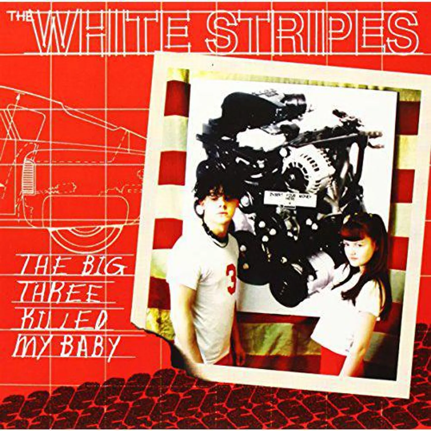The White Stripes BIG THREE KILLED MY BABY / RED BOWLING BALL RUTH Vinyl Record