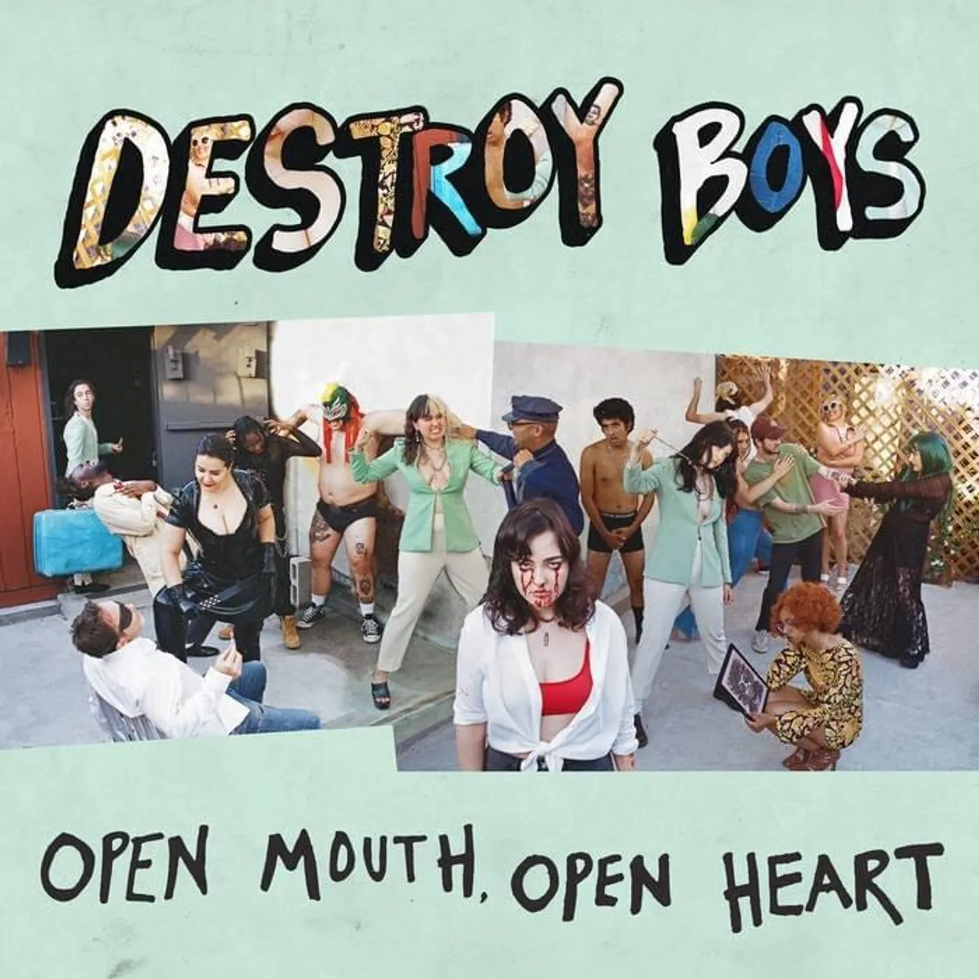 Destroy Boys OPEN MOUTH OPEN HEART Vinyl Record
