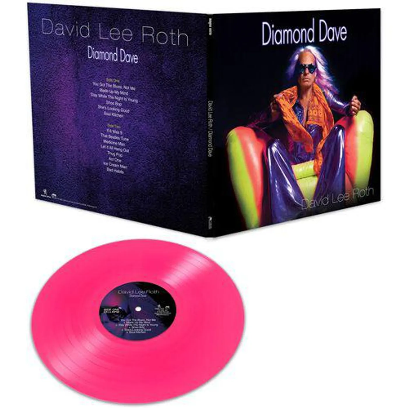 David Lee Roth DIAMOND DAVE (PINK VINYL) Vinyl Record