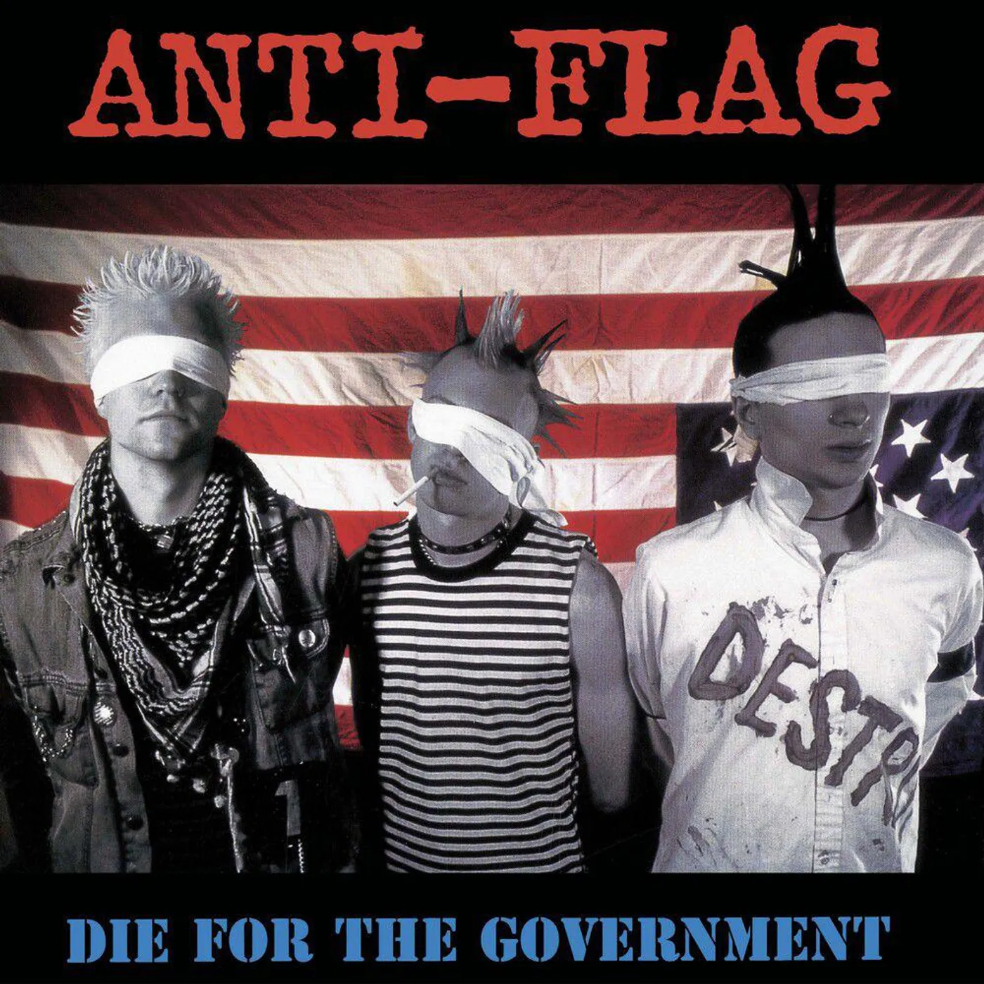 Anti-Flag DIE FOR THE GOVERNMENT (RED WHITE & BLUE SPLATTER) Vinyl Record