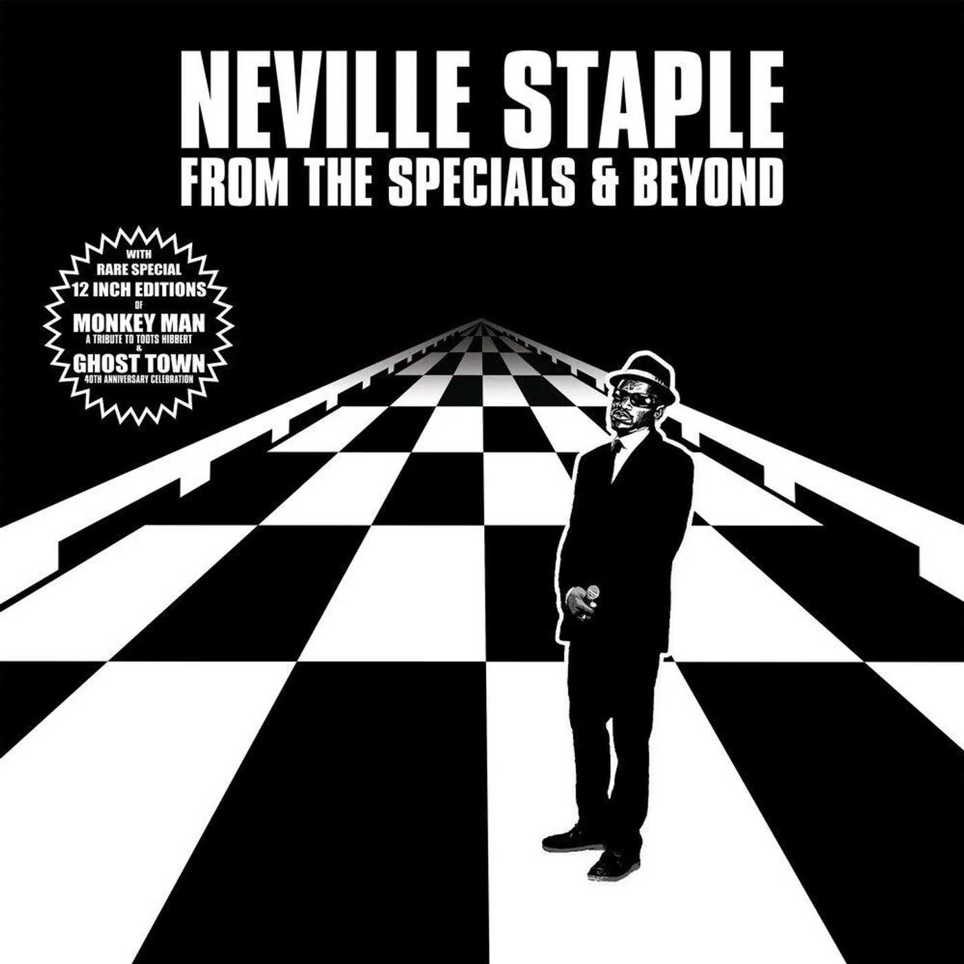 Neville Staple FROM THE SPECIALS & BEYOND (BLACK & WHITE SPLATTER VINYL) Vinyl Record