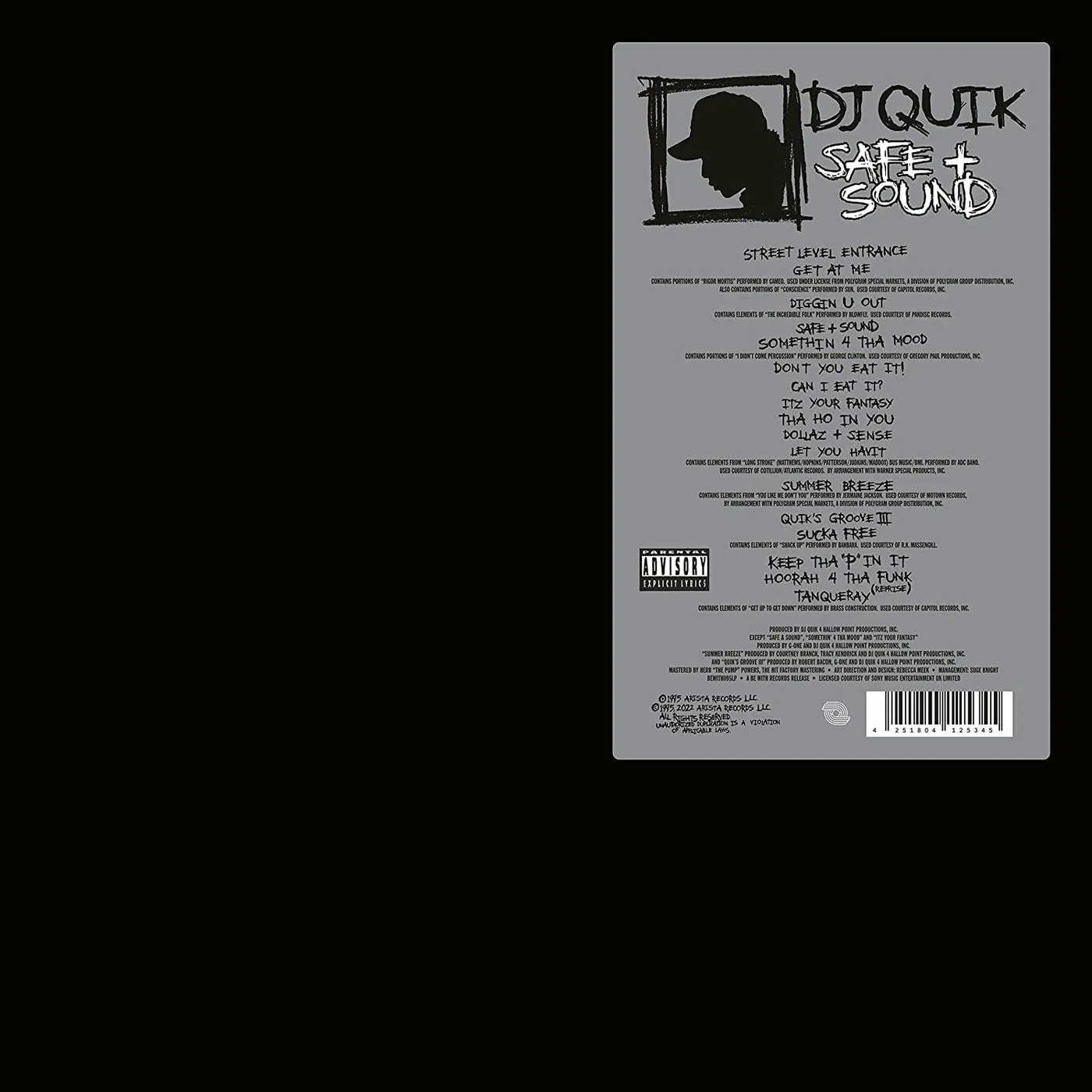 DJ Quik Safe & Sound Vinyl Record
