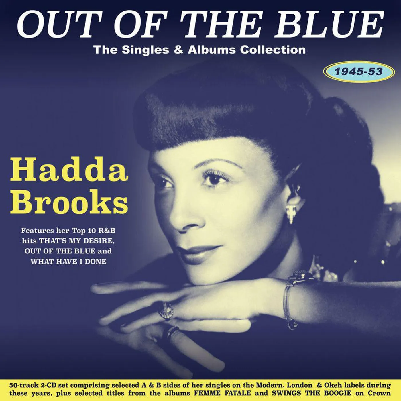 Hadda Brooks OUT OF THE BLUE: THE SINGLES & ALBUMS COLLECTION CD