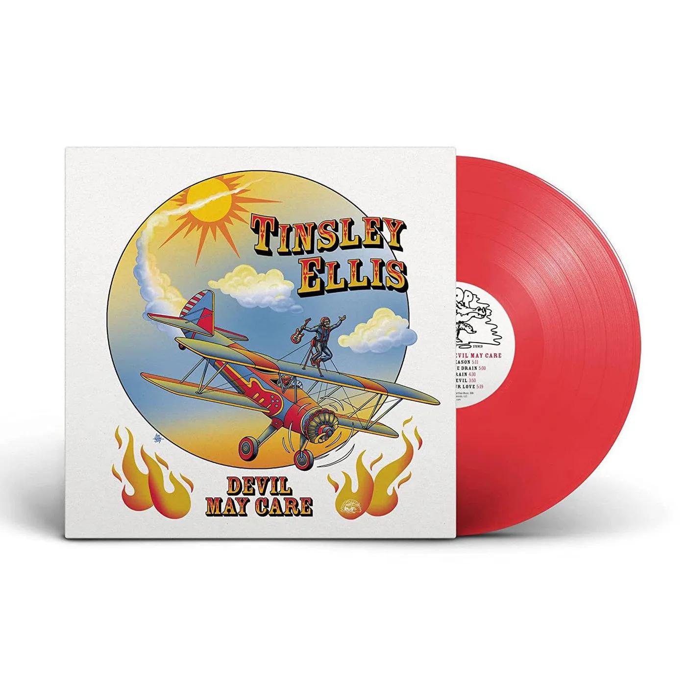 Tinsley Ellis Devil May Care (Translucent Red) Vinyl Record